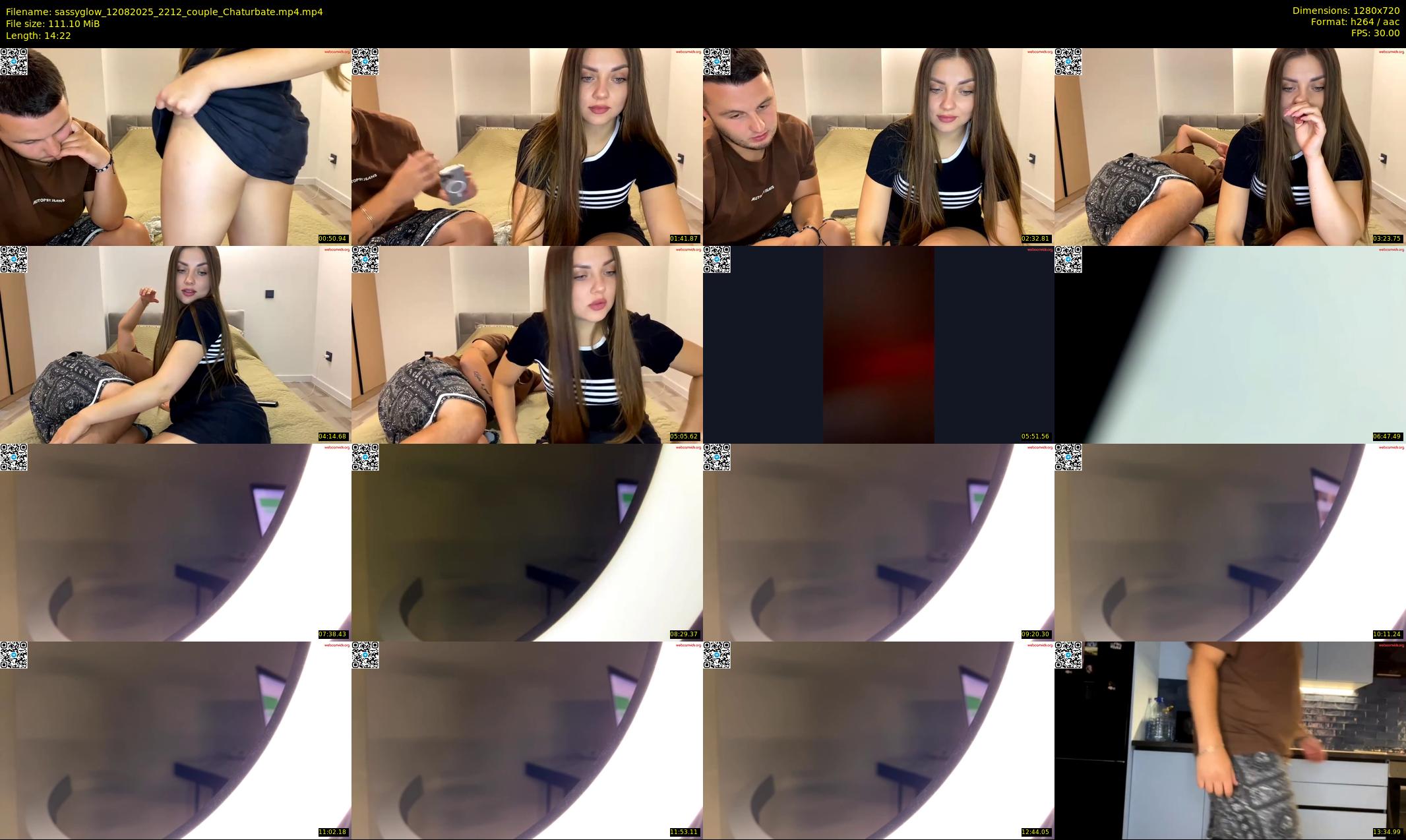 sassyglow — 15 minute Chaturbate couple cam show recording, 720p, Aug 12, 2025