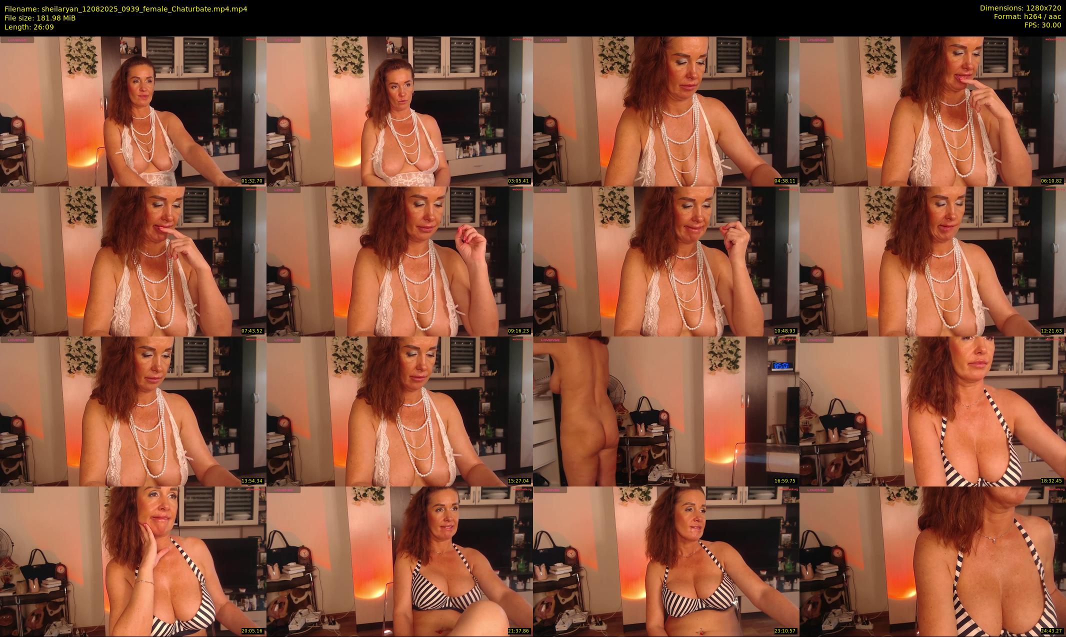 sheilaryan — 27 minute Chaturbate female cam show recording, 720p, Aug 12, 2025
