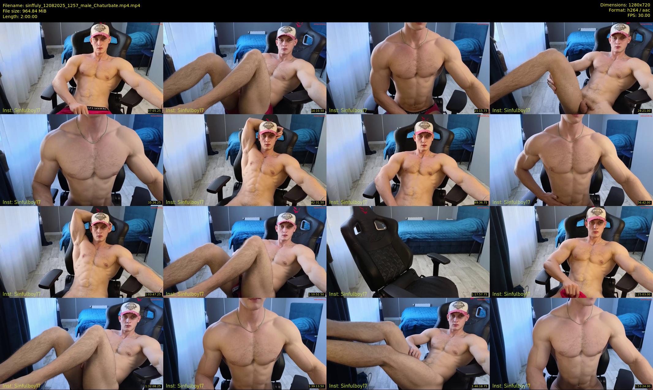 sinffuly — 120 minute Chaturbate male cam show recording, 720p, Aug 12, 2025