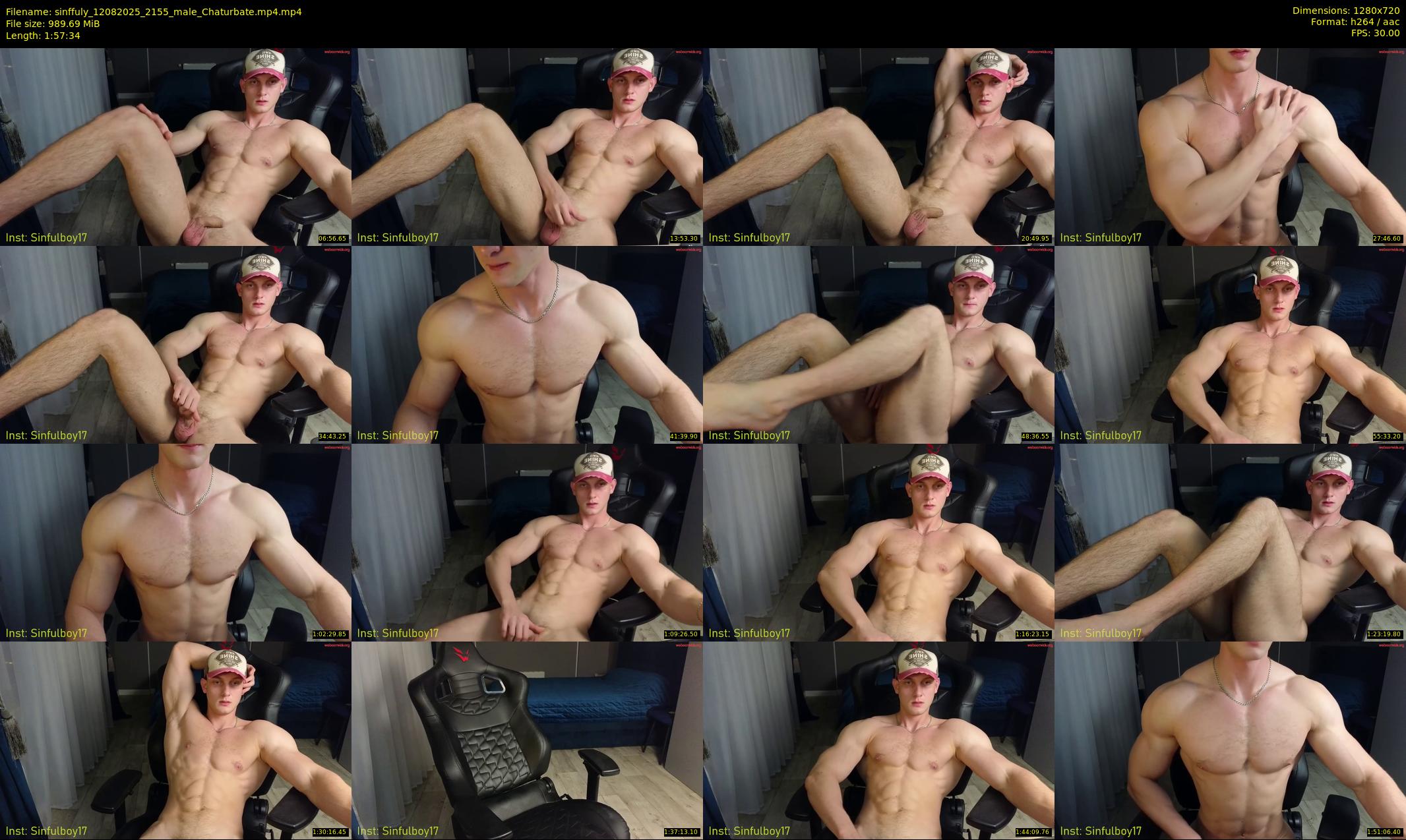sinffuly — 118 minute Chaturbate male cam show recording, 720p, Aug 12, 2025