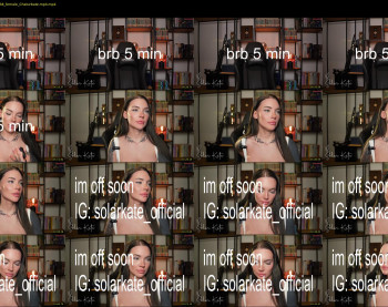 solar_kate — 5 minute Chaturbate female cam show recording, 720p, Aug 12, 2025
