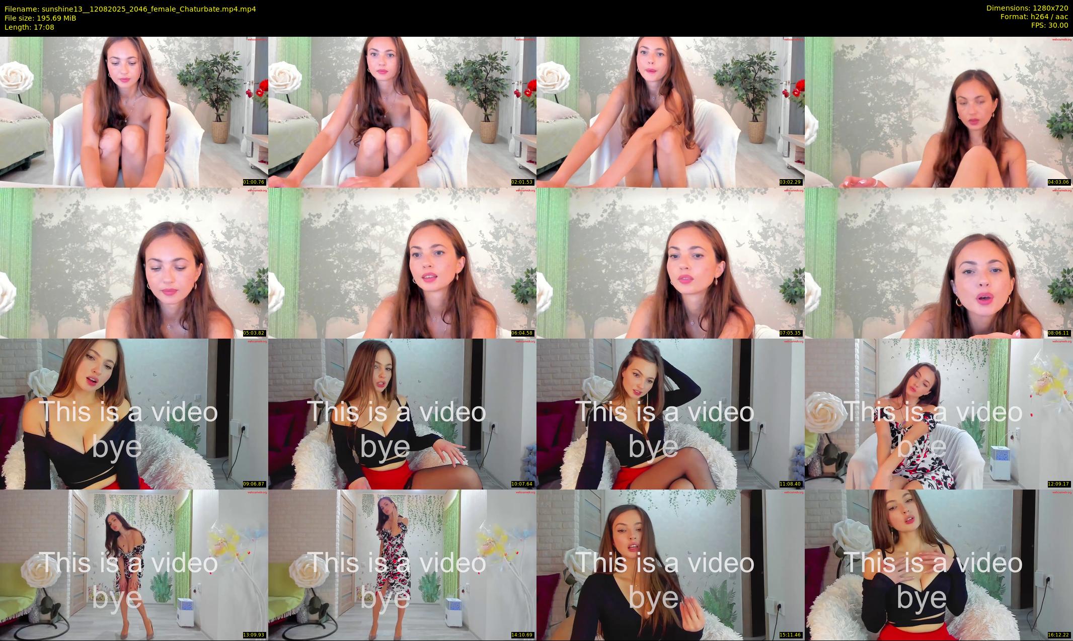 sunshine13_ — 18 minute Chaturbate female cam show recording, 720p, Aug 12, 2025