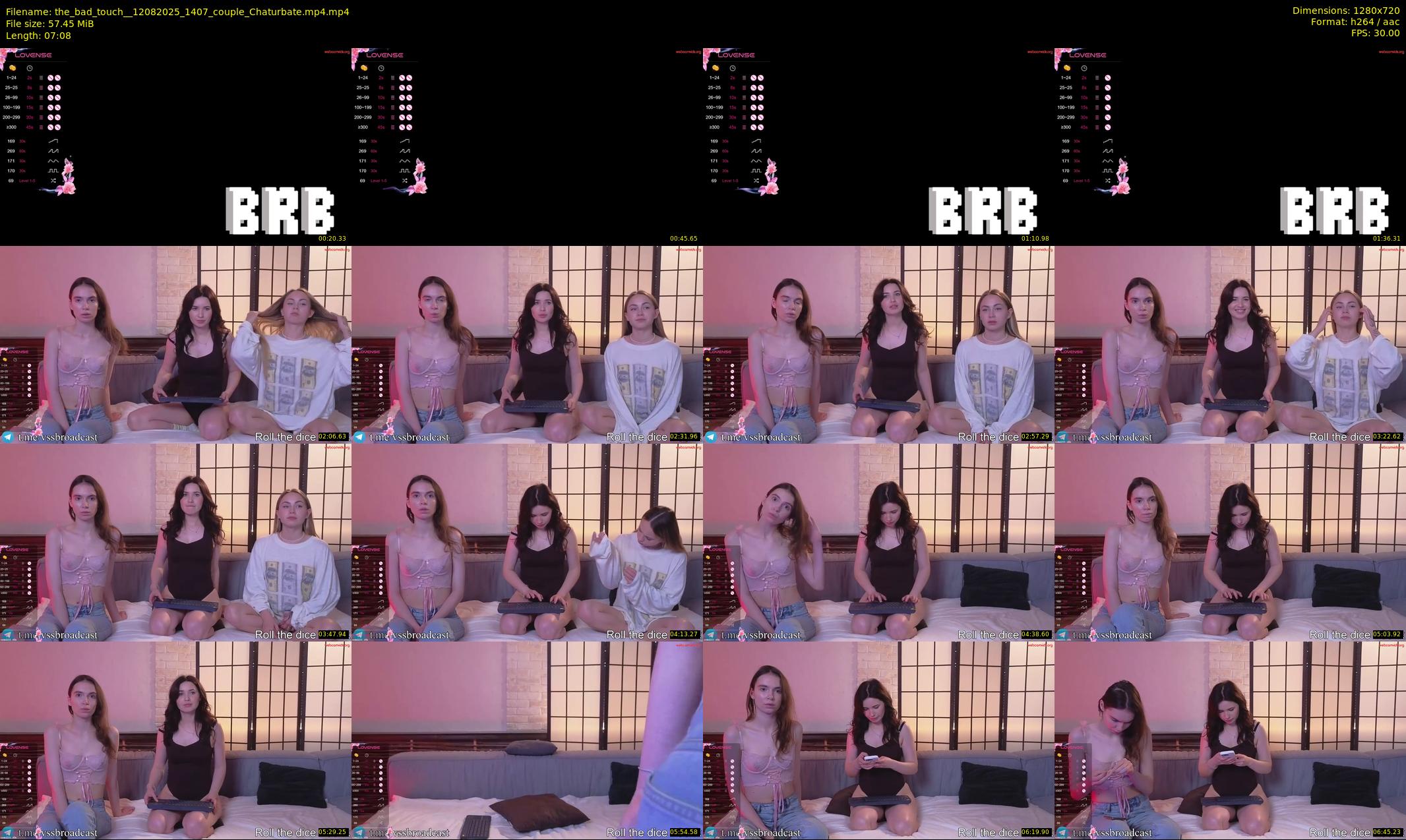 the_bad_touch_ — 8 minute Chaturbate couple cam show recording, 720p, Aug 12, 2025