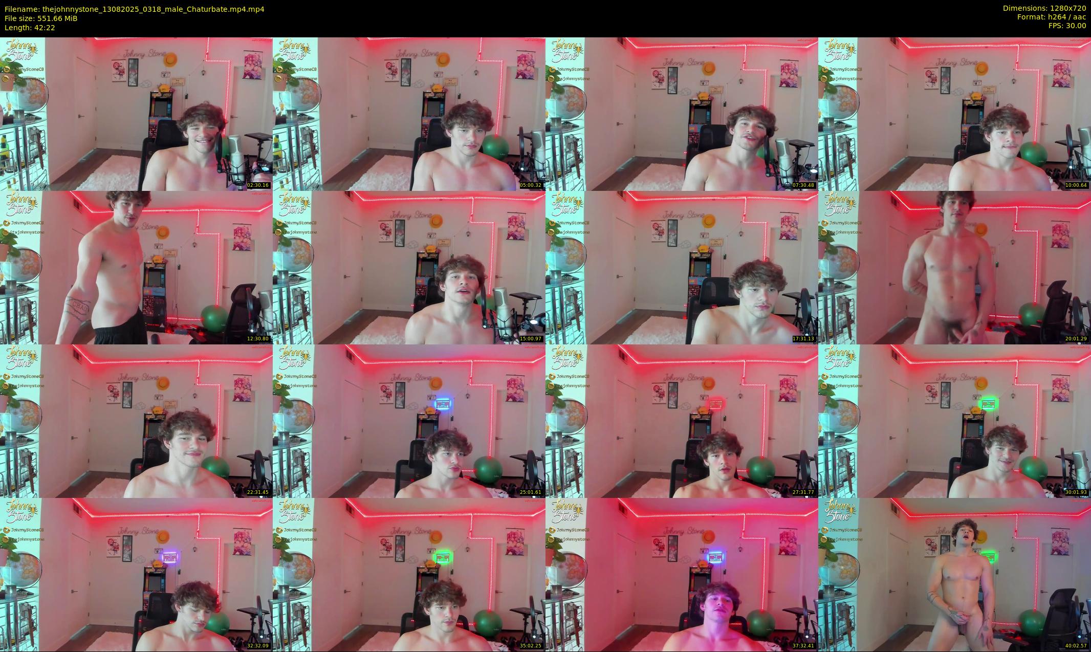 thejohnnystone — 43 minute Chaturbate male cam show recording, 720p, Aug 13, 2025