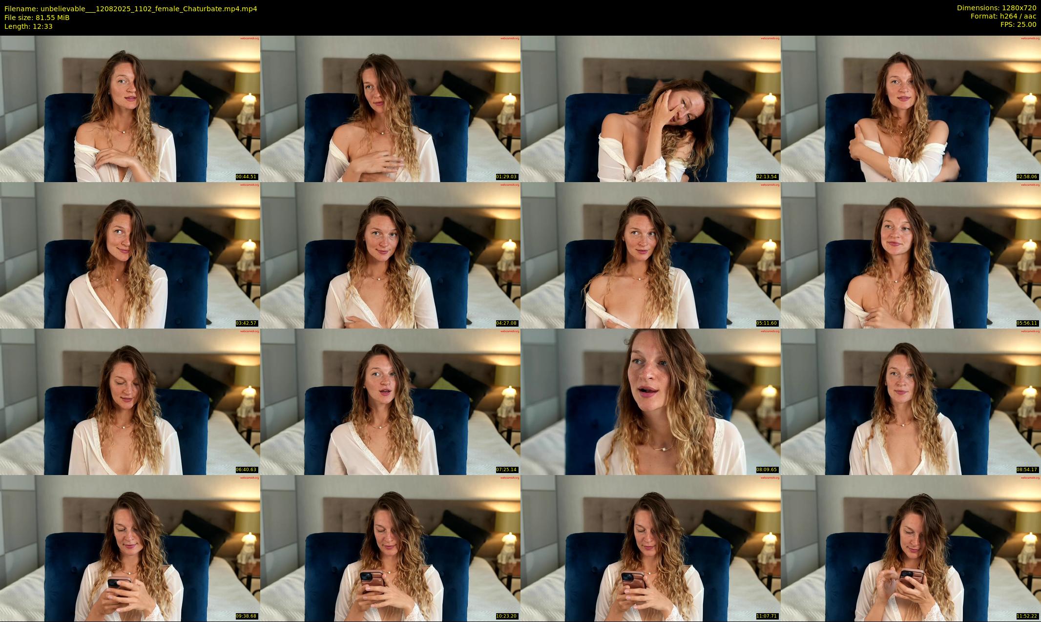unbelievable__ — 13 minute Chaturbate female cam show recording, 720p, Aug 12, 2025
