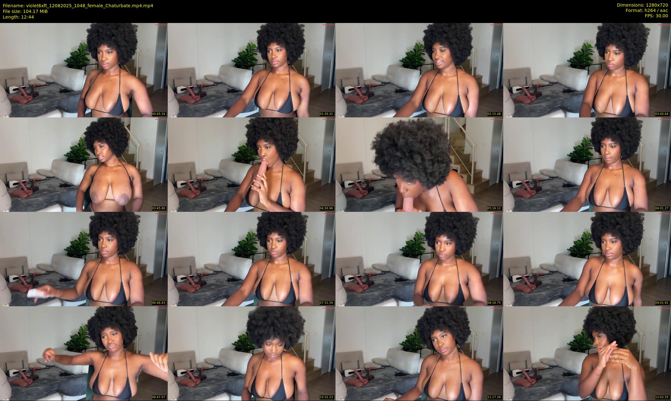 violet6xft — 13 minute Chaturbate female cam show recording, 720p, Aug 12, 2025