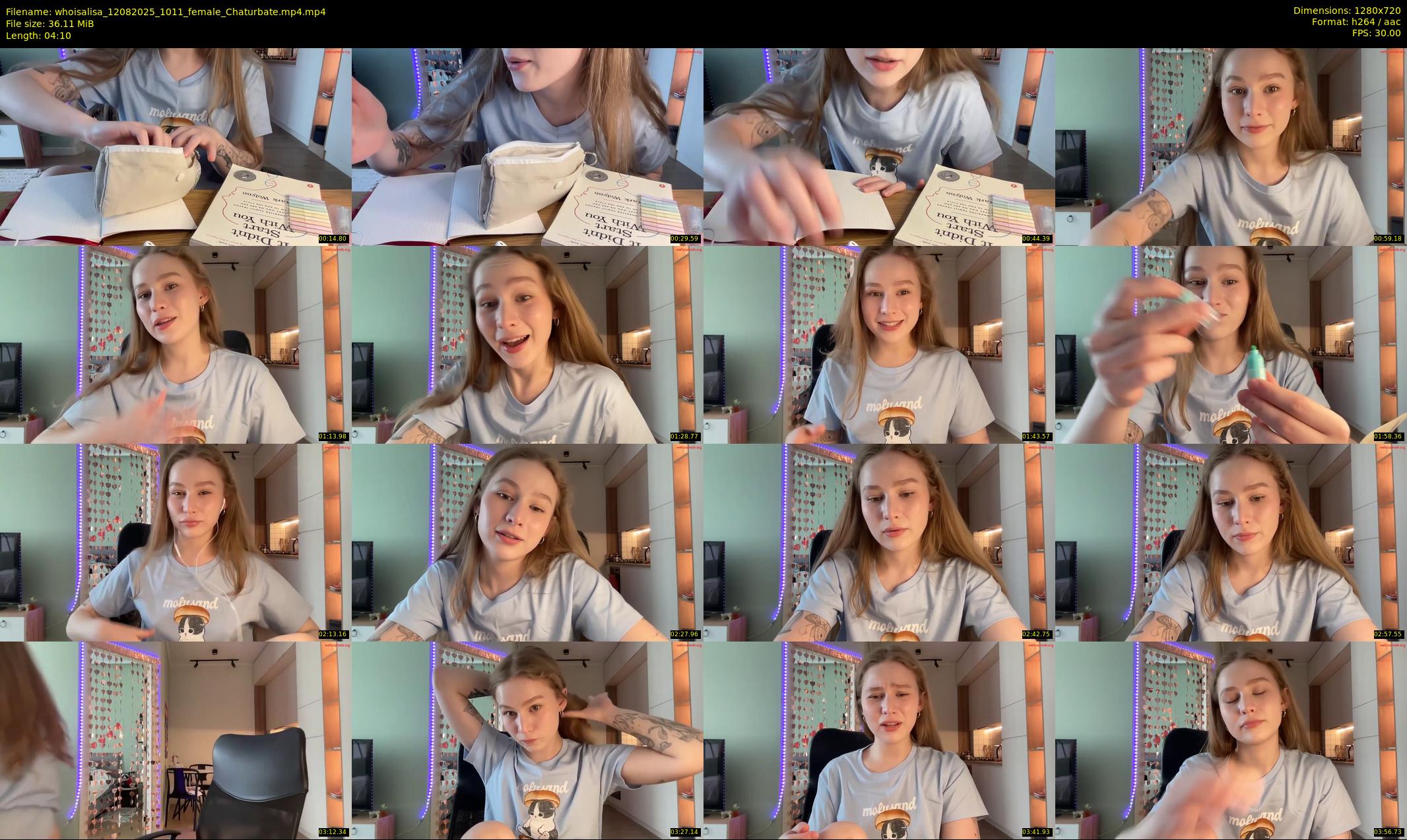 whoisalisa — 5 minute Chaturbate female cam show recording, 720p, Aug 12, 2025