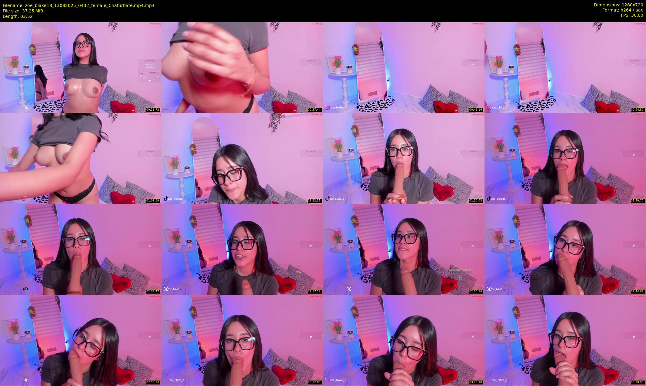 zoe_blake18 — 4 minute Chaturbate female cam show recording, 720p, Aug 13, 2025