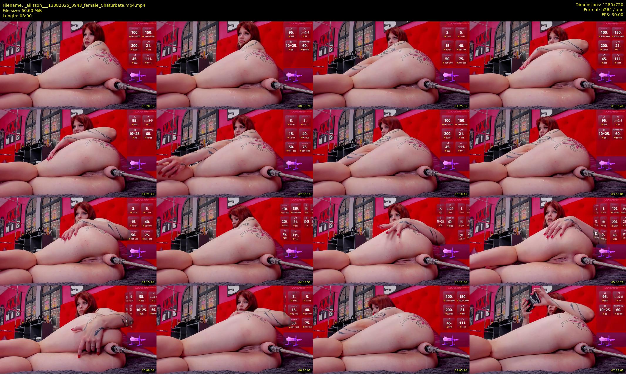 _allisson__ — 8 minute Chaturbate female cam show recording, 720p, Aug 13, 2025