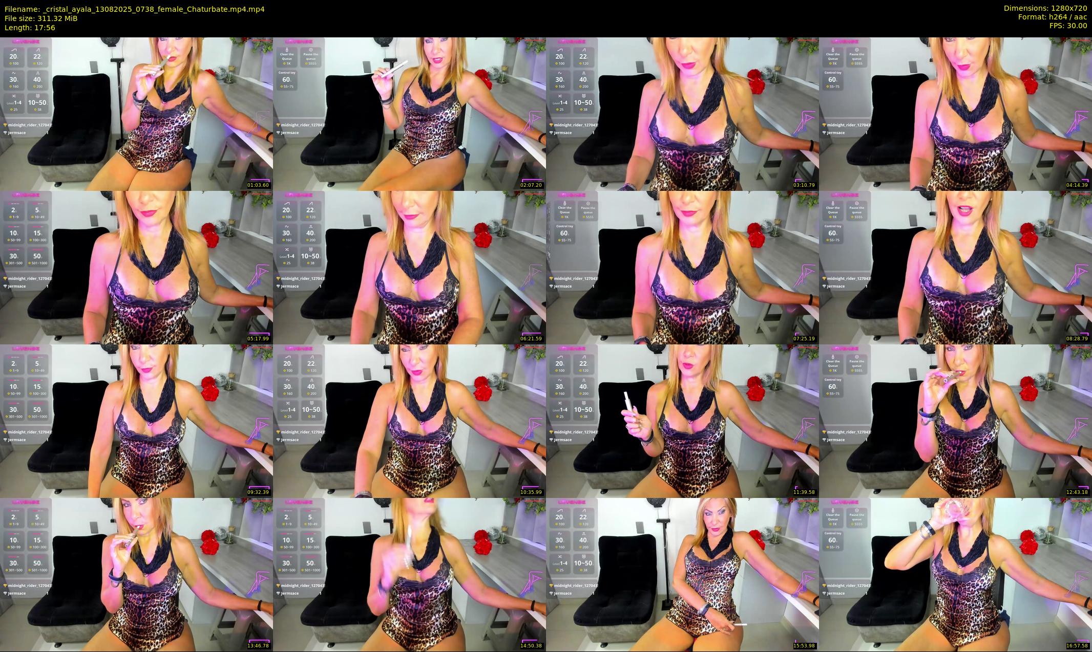 _cristal_ayala — 18 minute Chaturbate female cam show recording, 720p, Aug 13, 2025