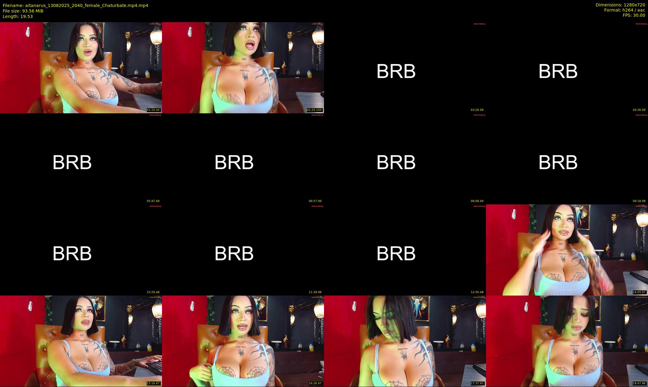 aitanarus — 20 minute Chaturbate female cam show recording, 720p, Aug 13, 2025