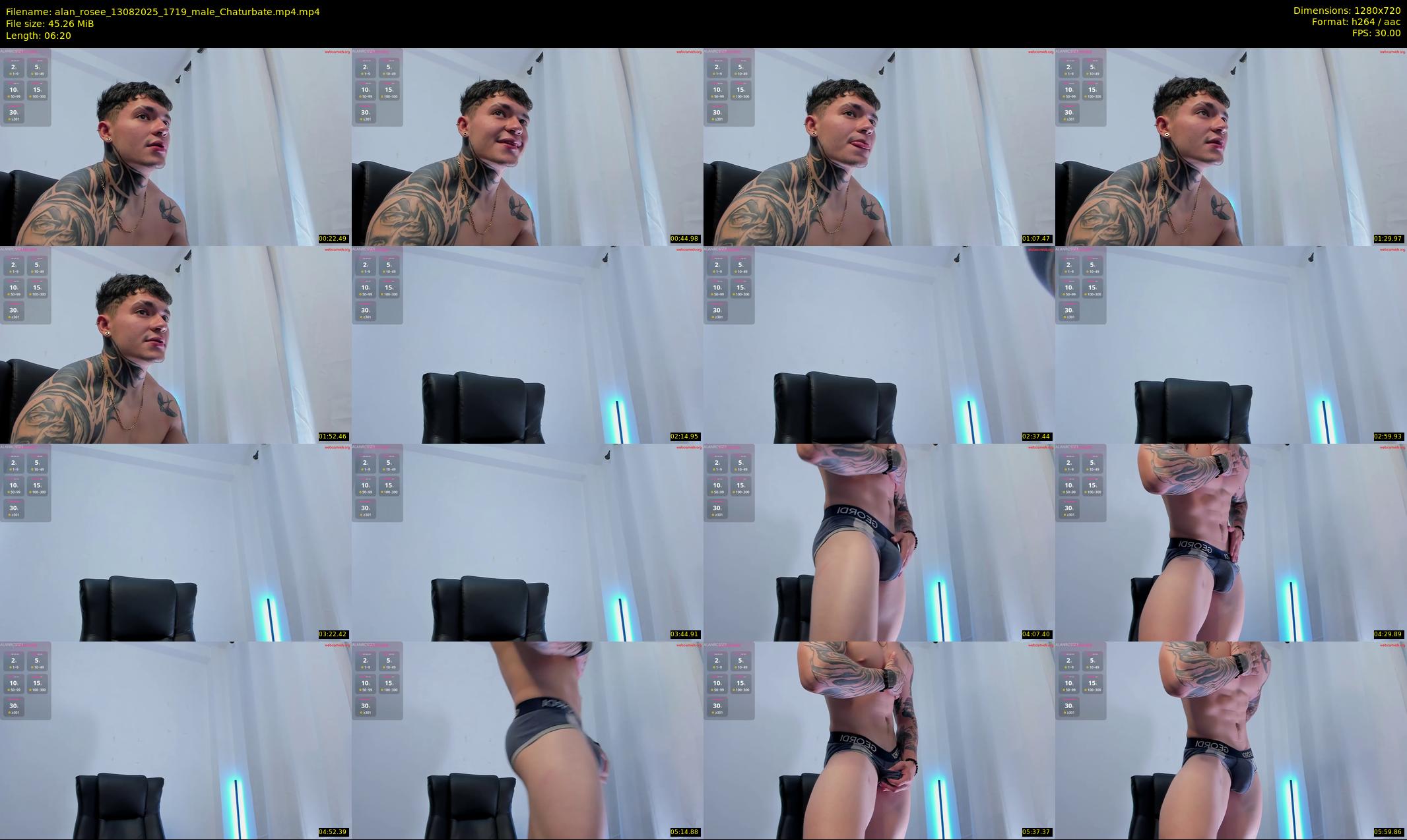 alan_rosee — 7 minute Chaturbate male cam show recording, 720p, Aug 13, 2025