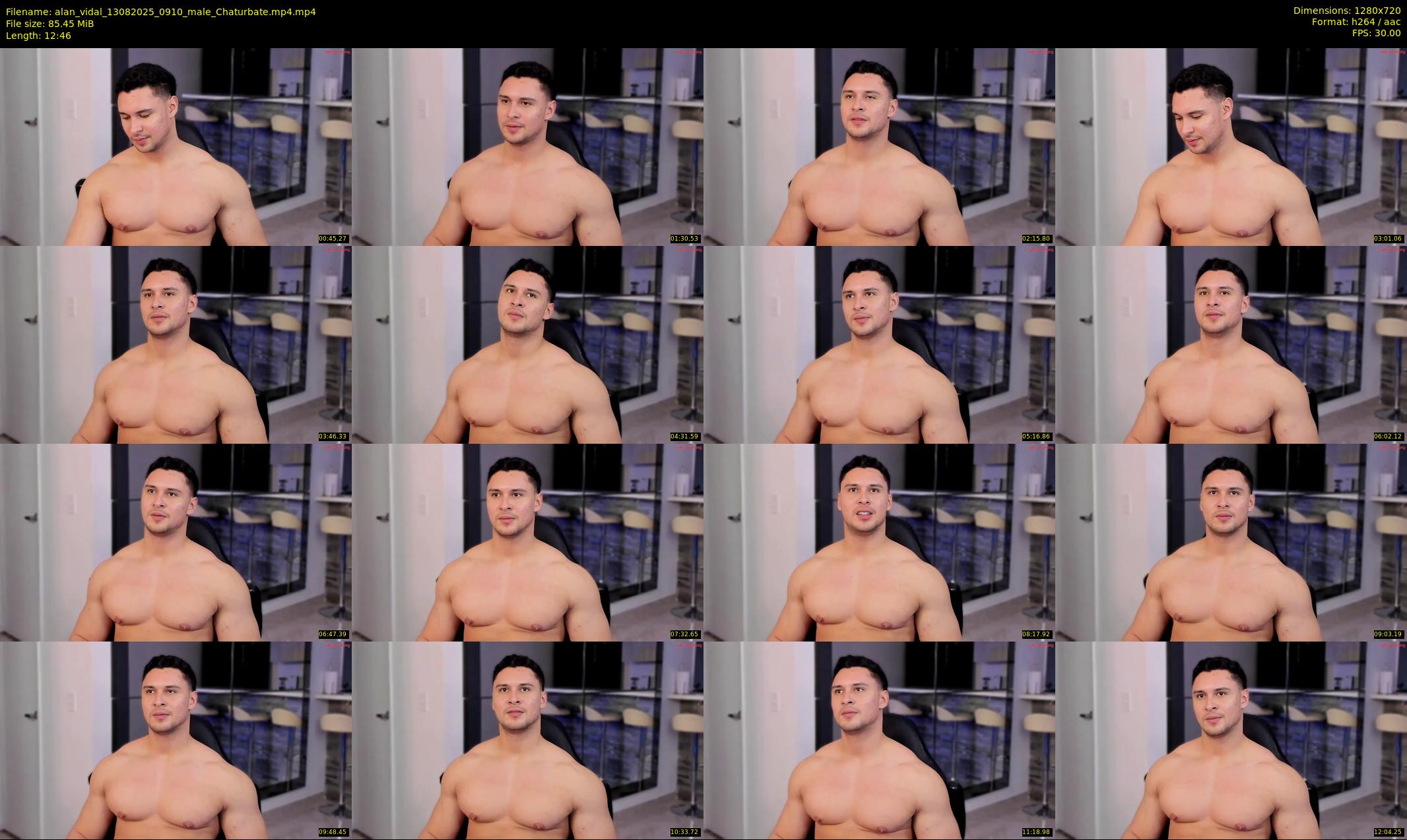 alan_vidal — 13 minute Chaturbate male cam show recording, 720p, Aug 13, 2025