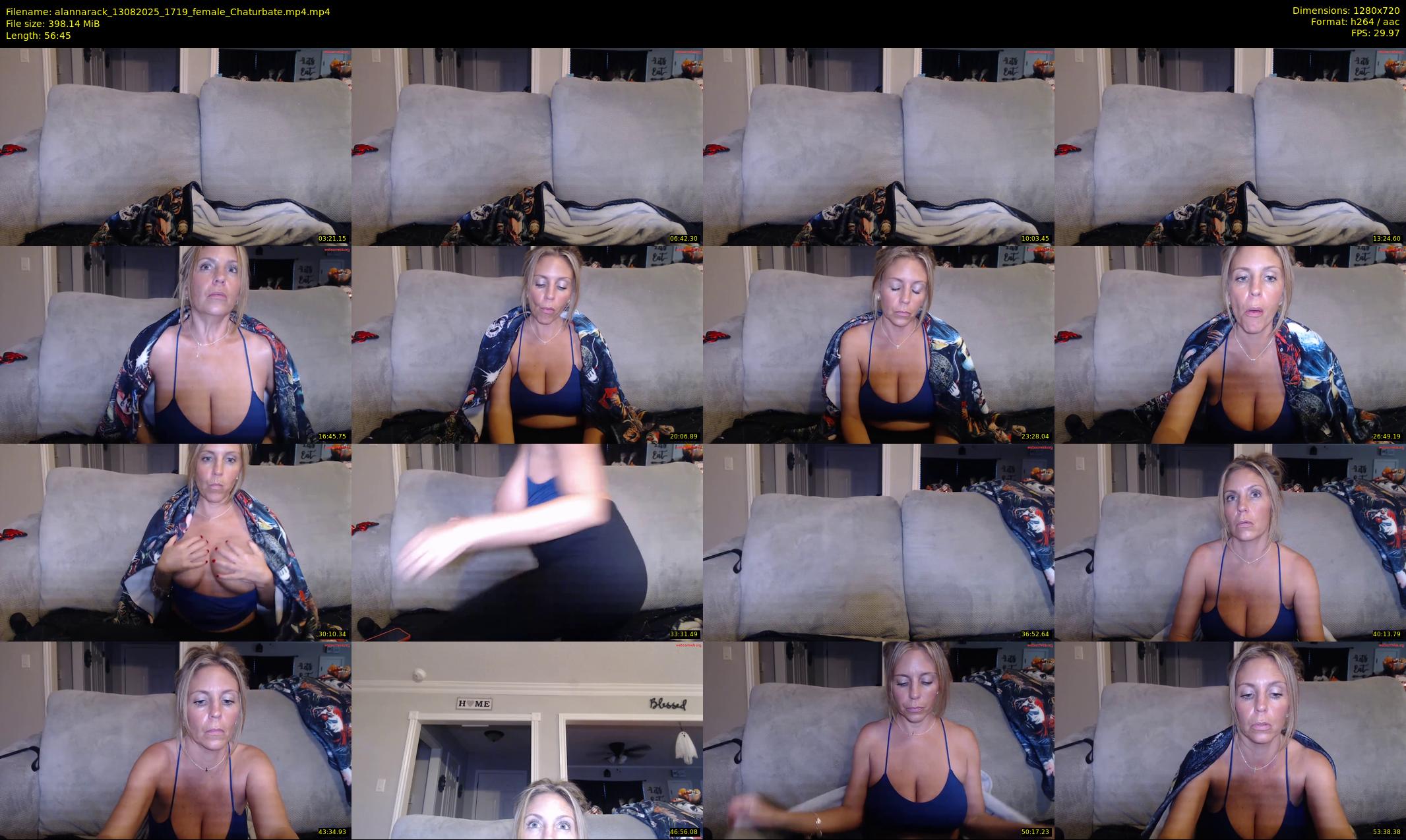 alannarack — 57 minute Chaturbate female cam show recording, 720p, Aug 13, 2025