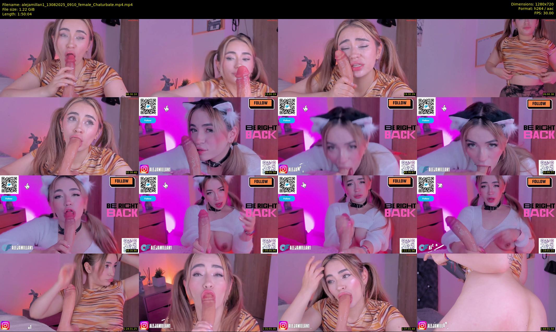 alejamillan1 — 111 minute Chaturbate female cam show recording, 720p, Aug 13, 2025
