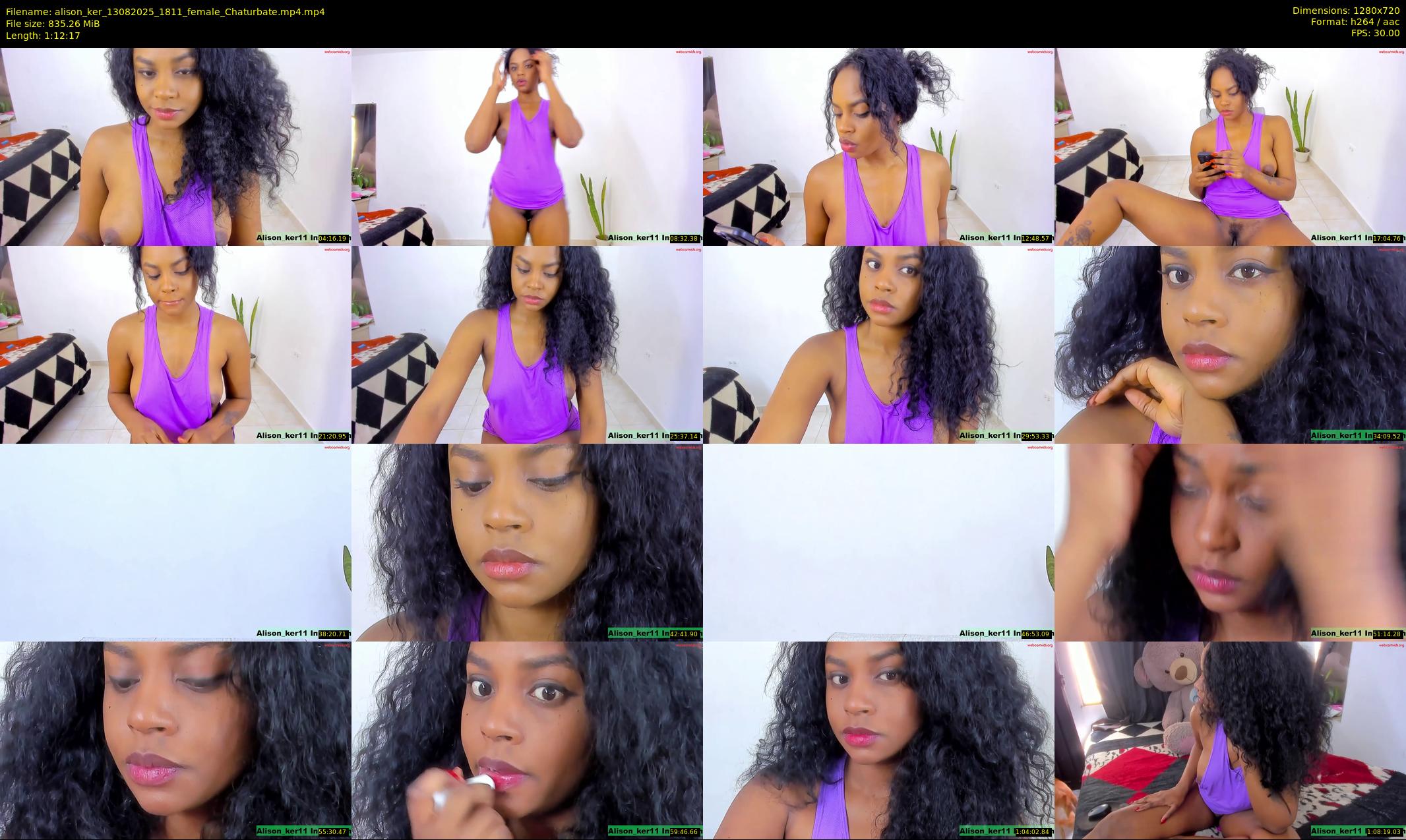 alison_ker — 73 minute Chaturbate female cam show recording, 720p, Aug 13, 2025