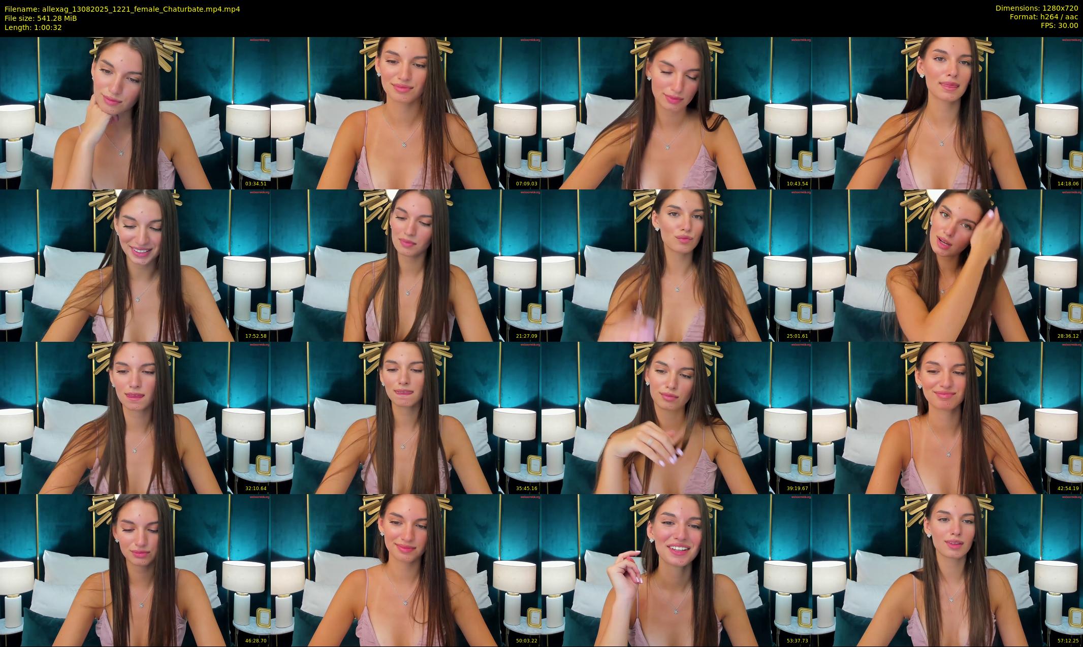 allexag — 61 minute Chaturbate female cam show recording, 720p, Aug 13, 2025