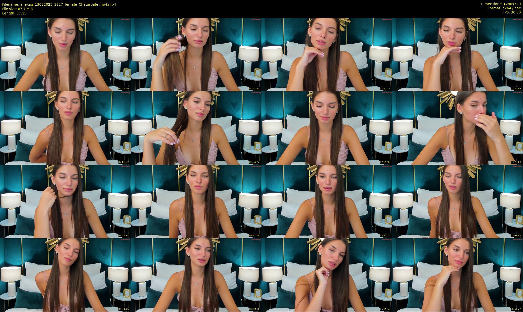 allexag — 8 minute Chaturbate female cam show recording, 720p, Aug 13, 2025