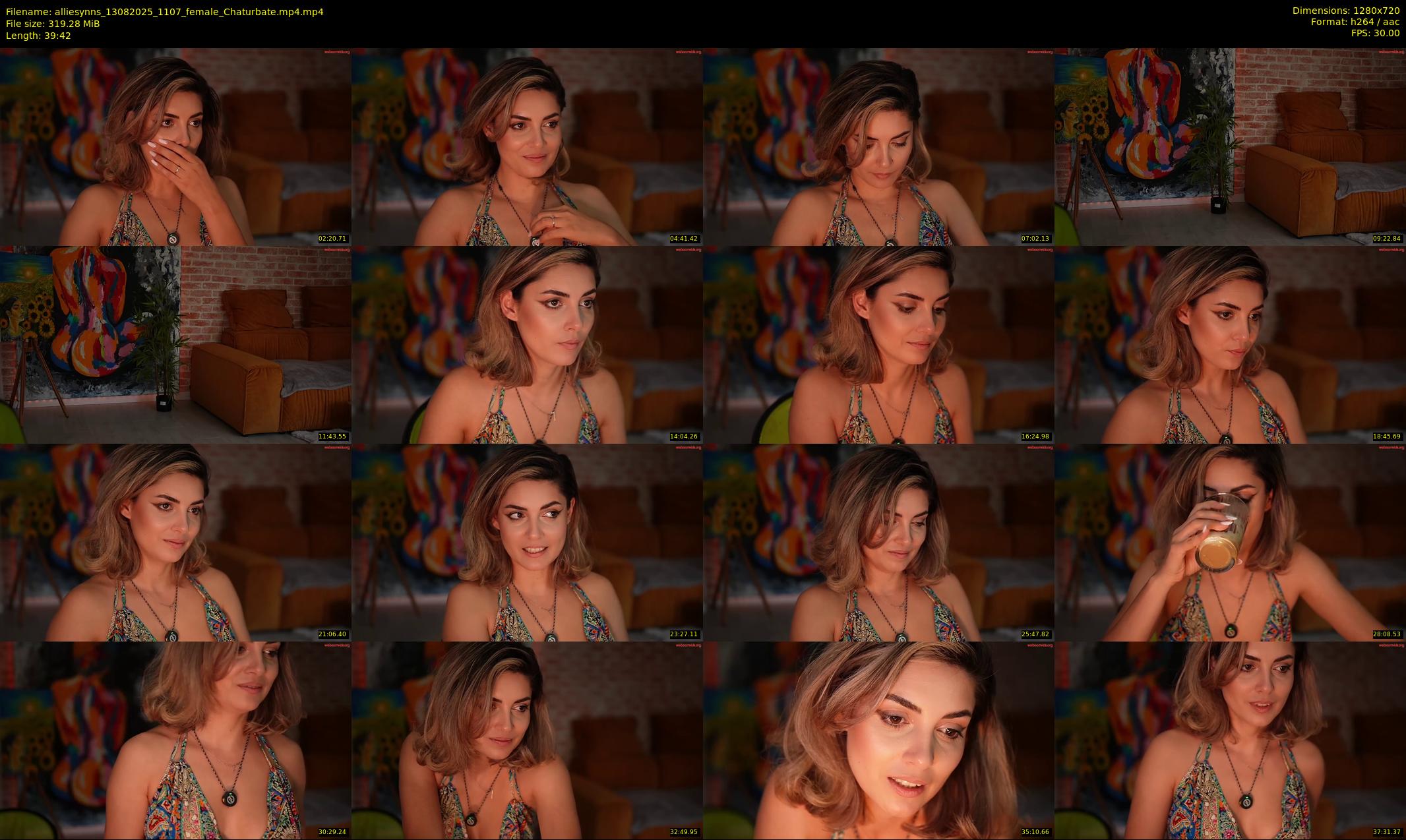 alliesynns — 40 minute Chaturbate female cam show recording, 720p, Aug 13, 2025