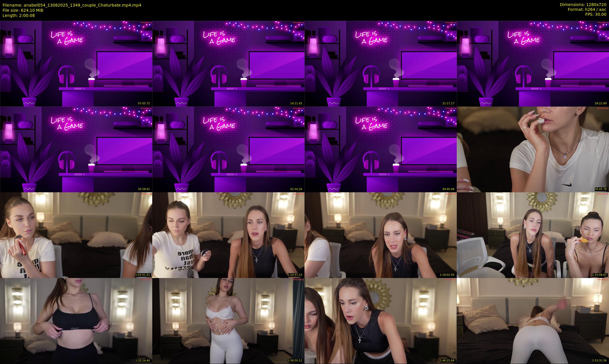 anabel054 — 121 minute Chaturbate female cam show recording, 720p, Aug 13, 2025