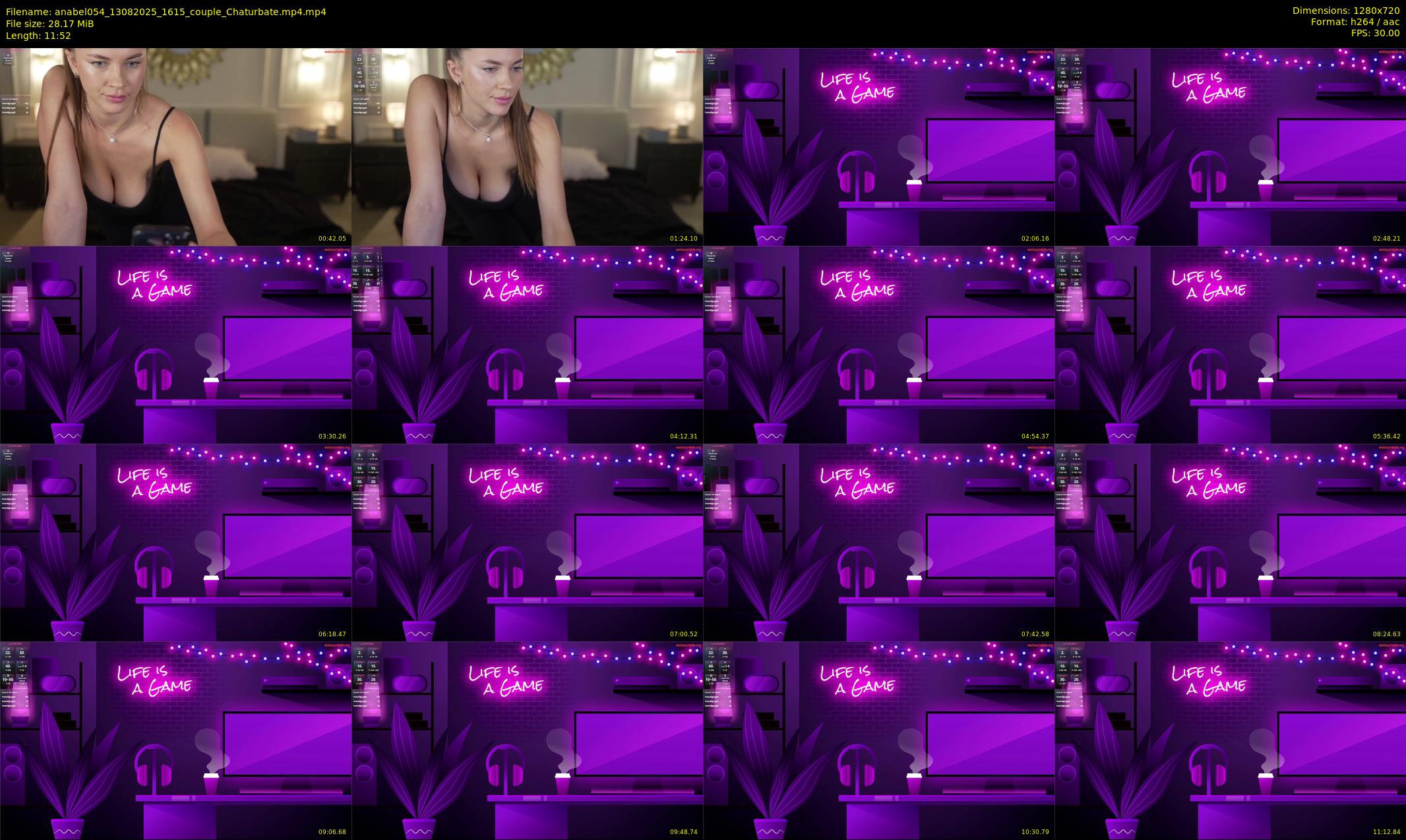 anabel054 — 12 minute Chaturbate female cam show recording, 720p, Aug 13, 2025