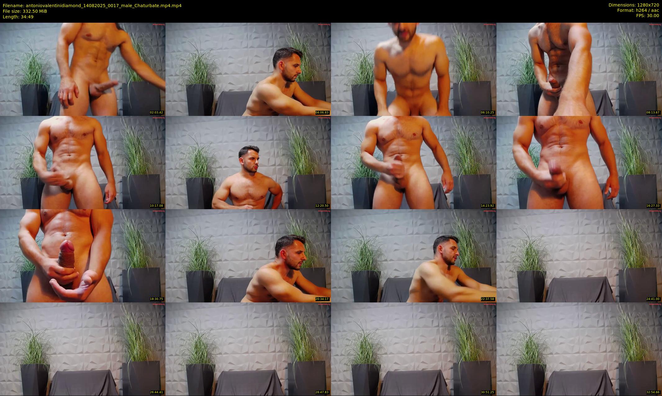 antoniovalentinidiamond — 35 minute Chaturbate male cam show recording, 720p, Aug 14, 2025