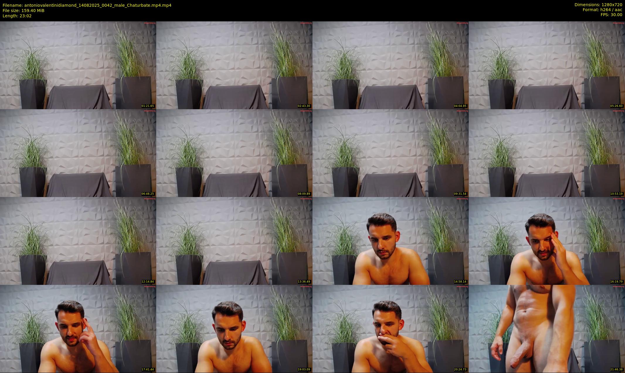 antoniovalentinidiamond — 24 minute Chaturbate male cam show recording, 720p, Aug 14, 2025