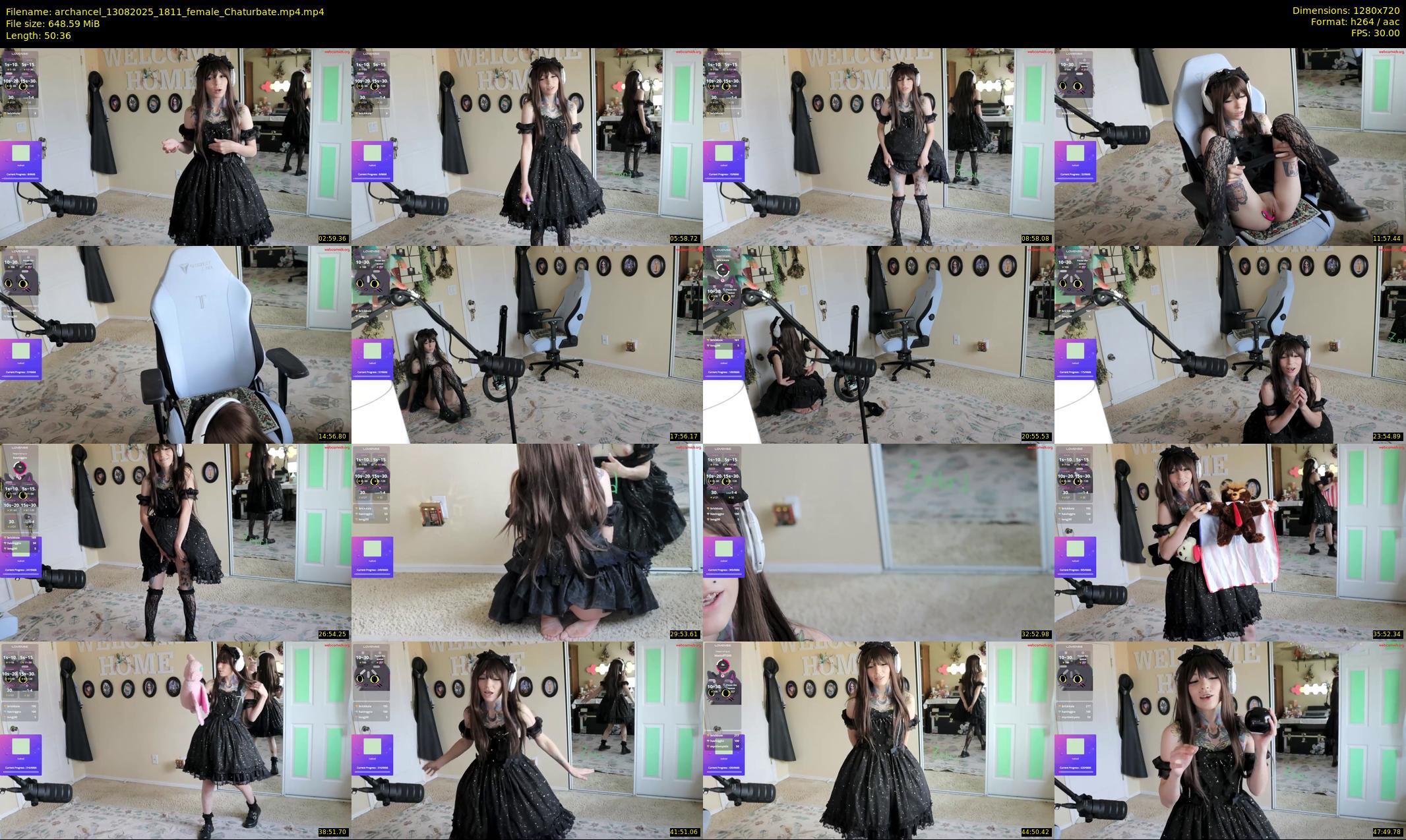 archancel — 51 minute Chaturbate female cam show recording, 720p, Aug 13, 2025