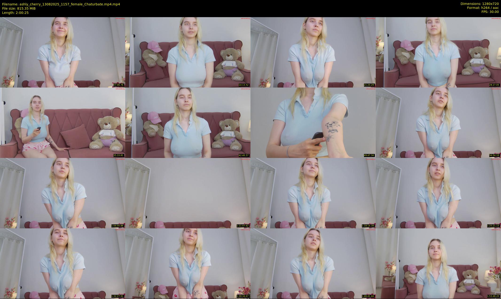 ashly_cherry — 121 minute Chaturbate female cam show recording, 720p, Aug 13, 2025