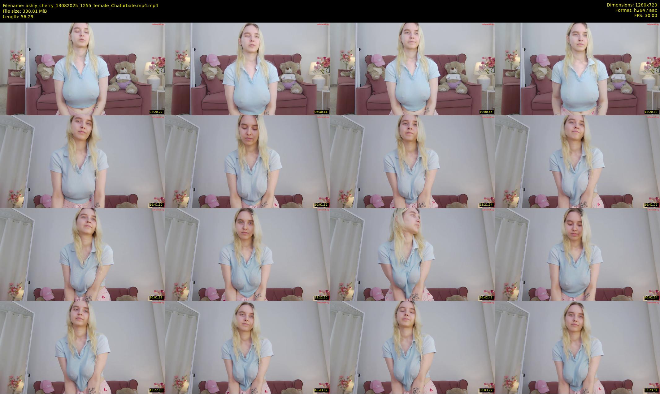 ashly_cherry — 57 minute Chaturbate female cam show recording, 720p, Aug 13, 2025