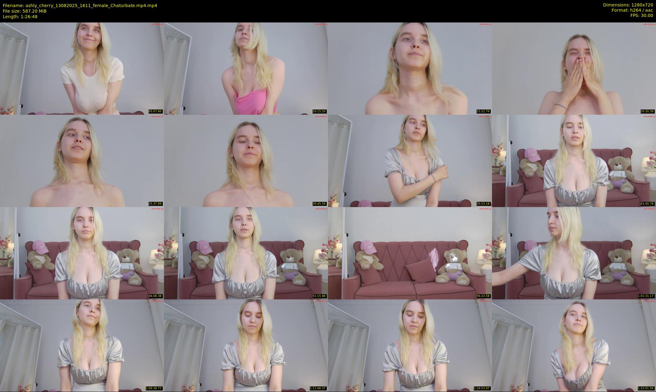 ashly_cherry — 87 minute Chaturbate female cam show recording, 720p, Aug 13, 2025