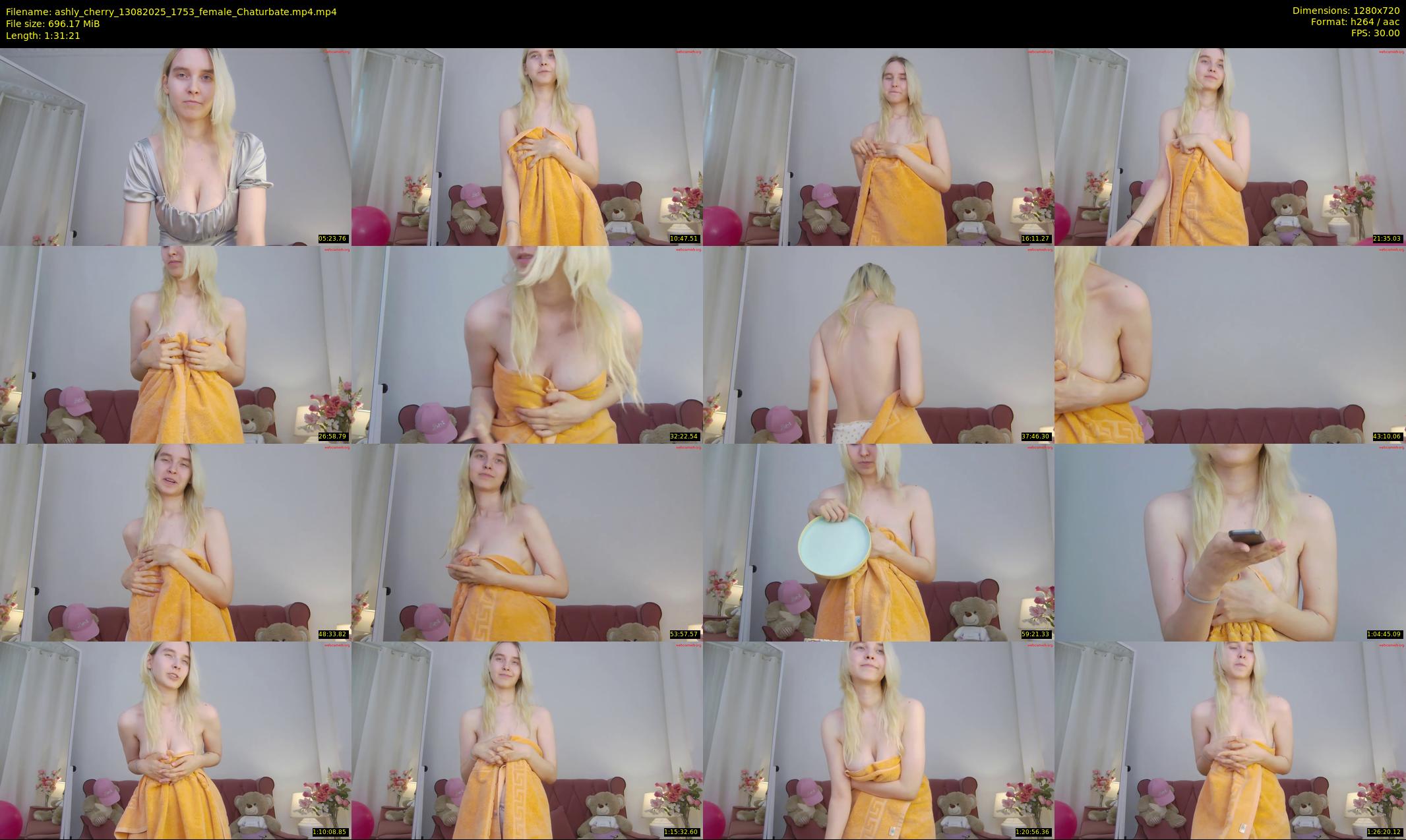 ashly_cherry — 92 minute Chaturbate female cam show recording, 720p, Aug 13, 2025