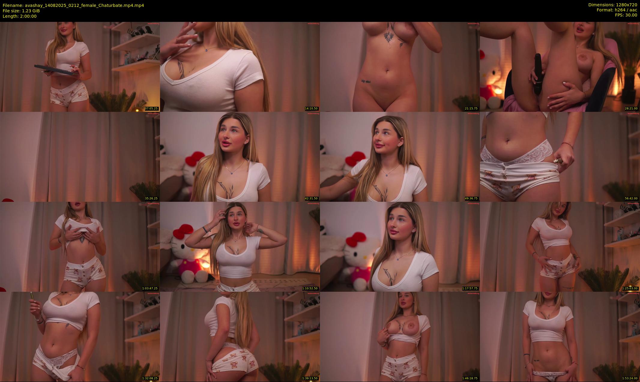 avashay — 120 minute Chaturbate female cam show recording, 720p, Aug 14, 2025