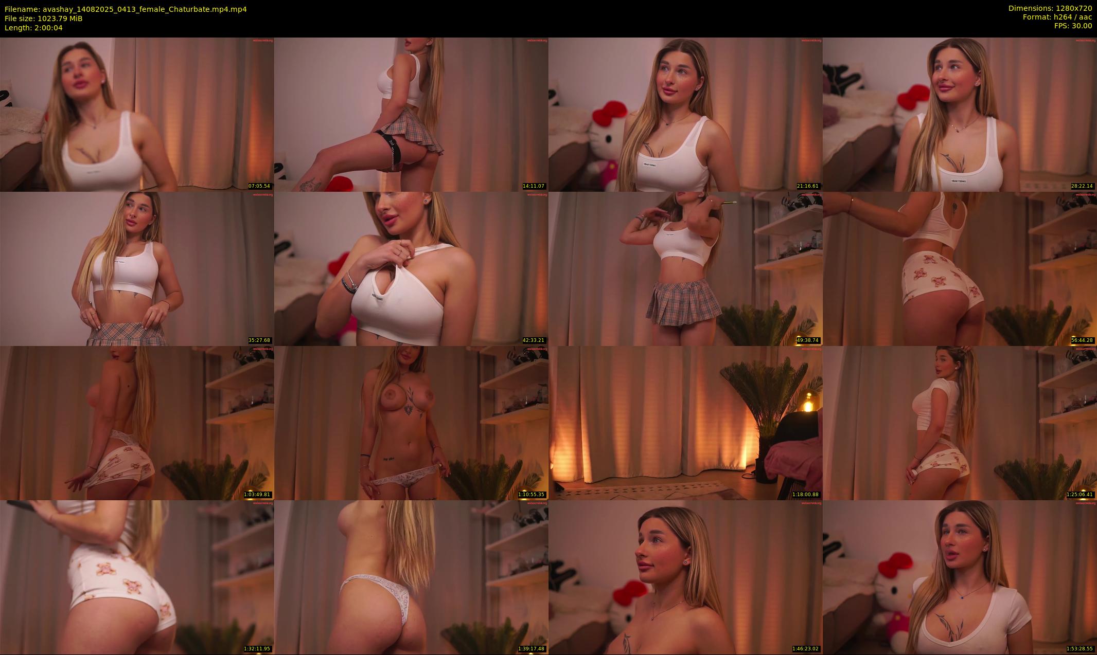 avashay — 121 minute Chaturbate female cam show recording, 720p, Aug 14, 2025