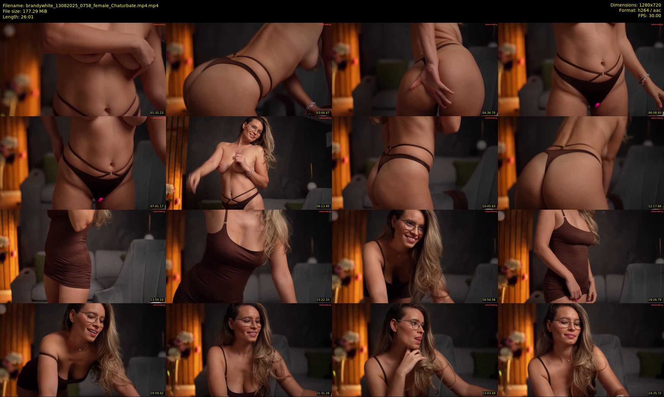 brandywhite — 27 minute Chaturbate female cam show recording, 720p, Aug 13, 2025