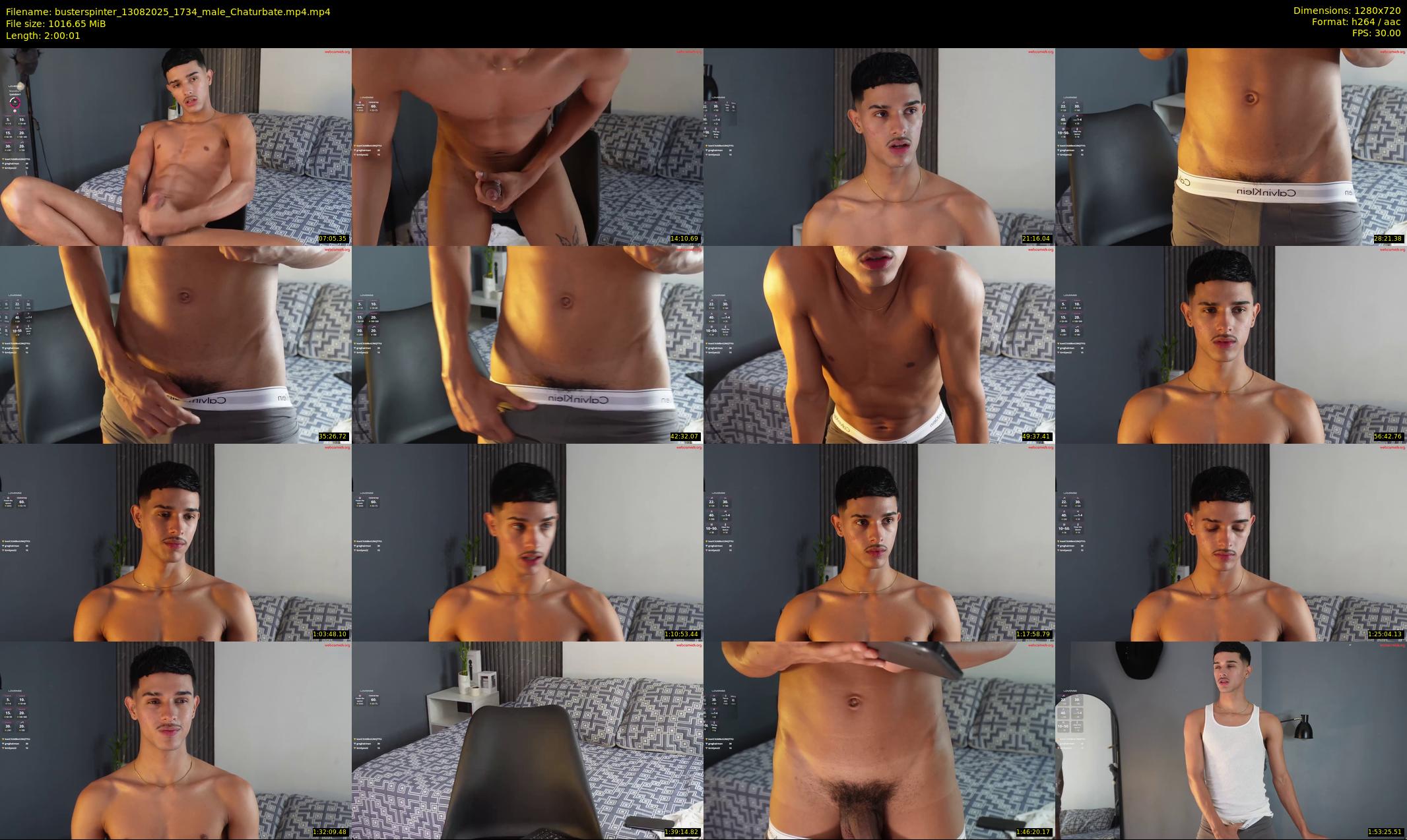 busterspinter — 121 minute Chaturbate male cam show recording, 720p, Aug 13, 2025
