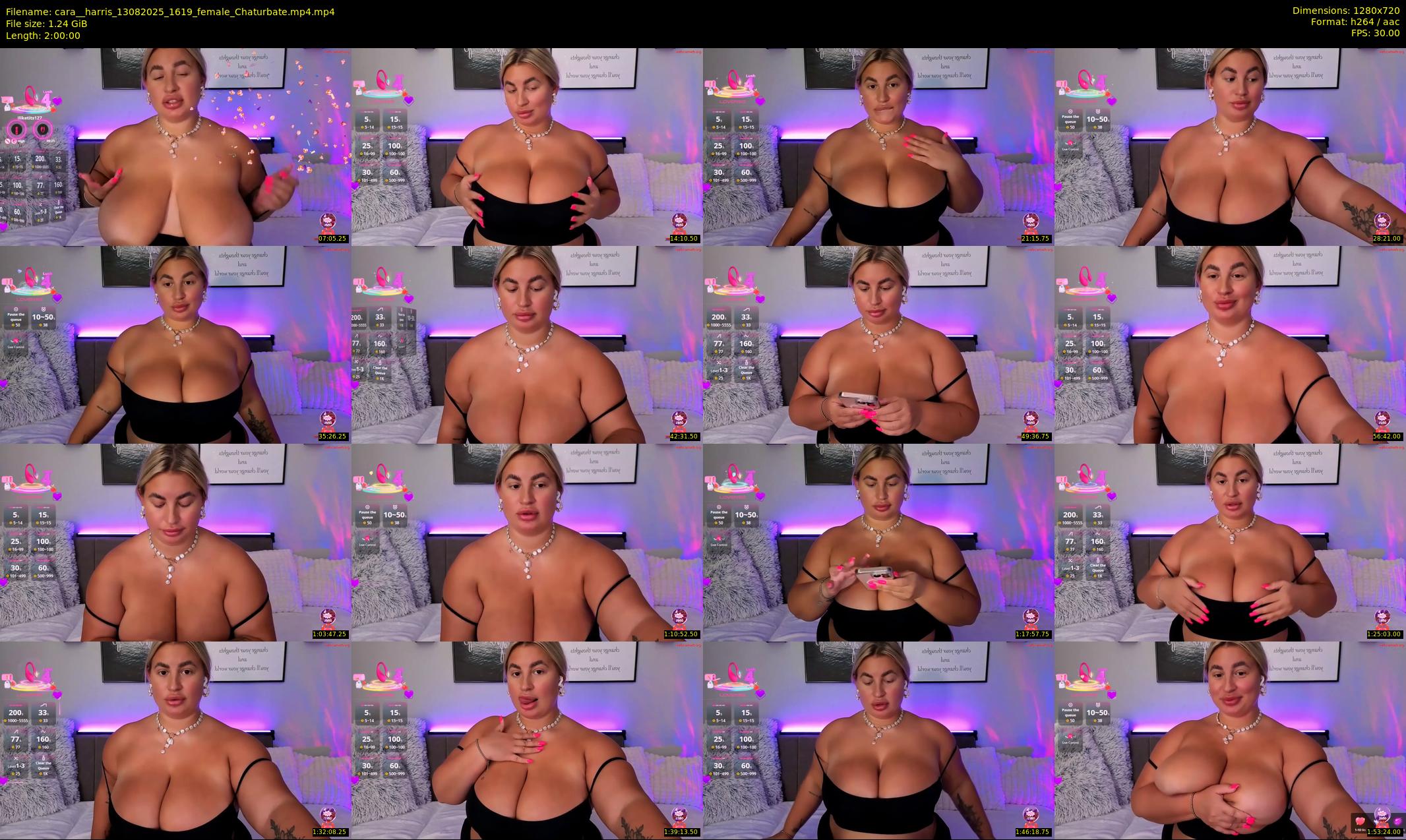 cara__harris — 120 minute Chaturbate female cam show recording, 720p, Aug 13, 2025