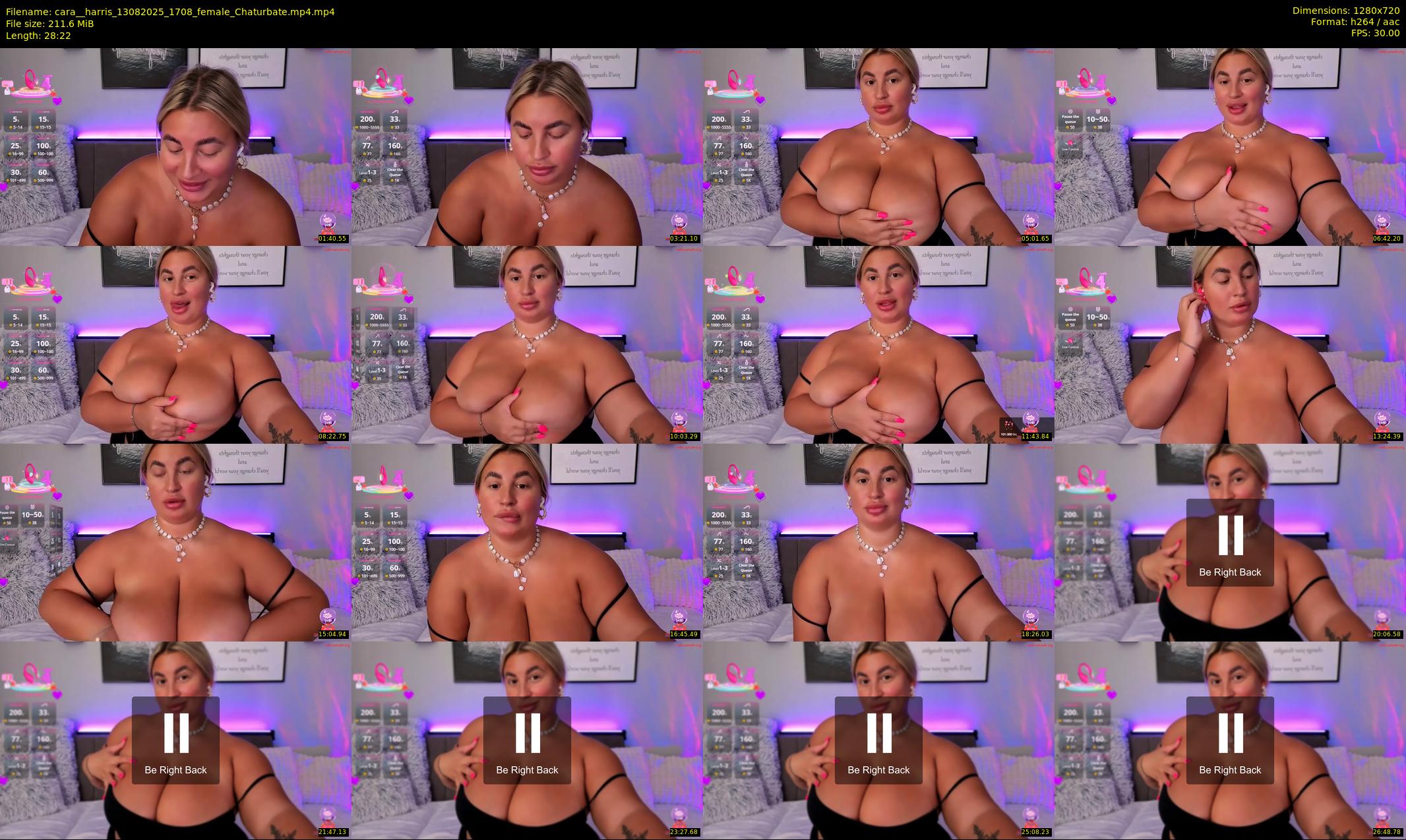 cara__harris — 29 minute Chaturbate female cam show recording, 720p, Aug 13, 2025