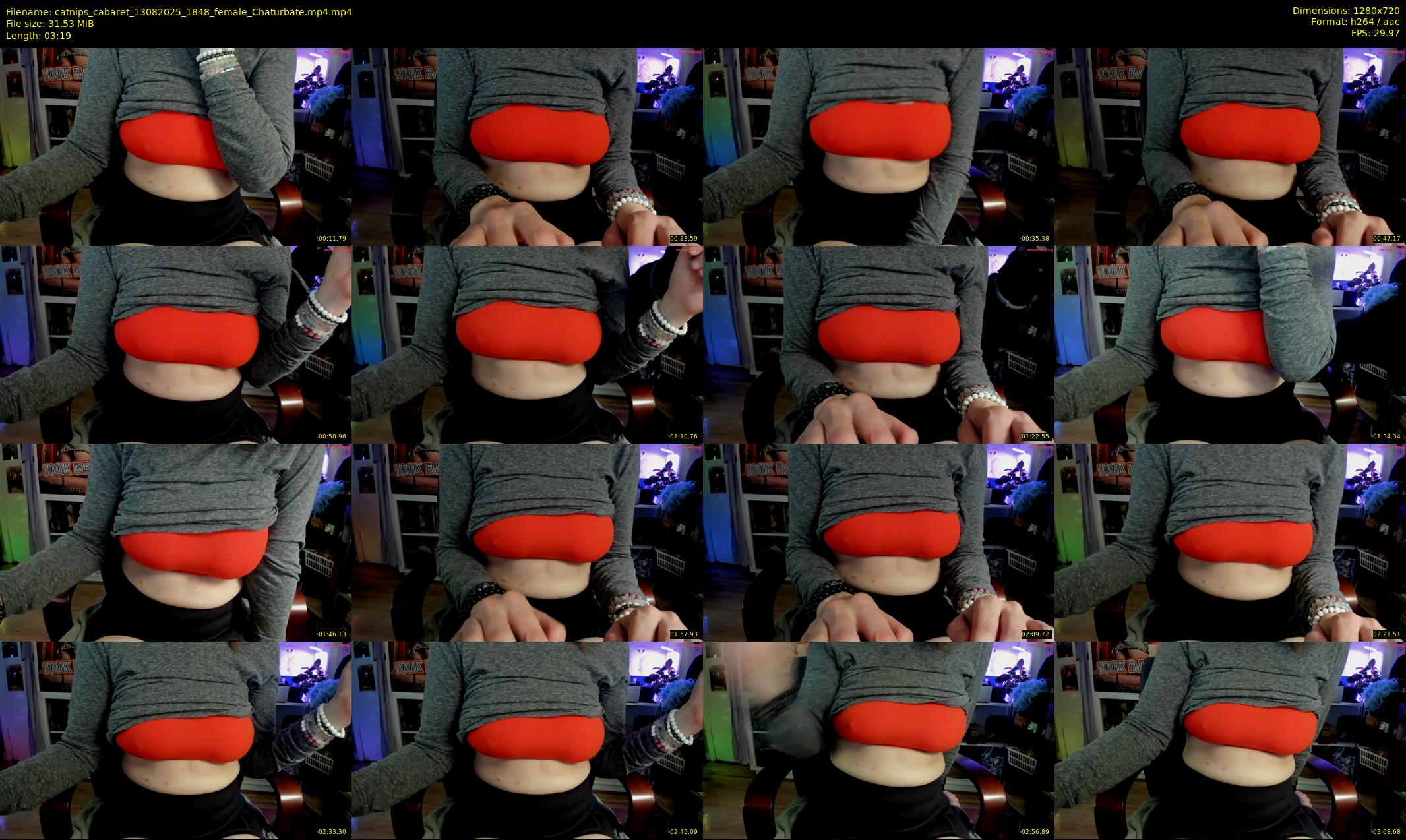 catnips_cabaret — 4 minute Chaturbate female cam show recording, 720p, Aug 13, 2025