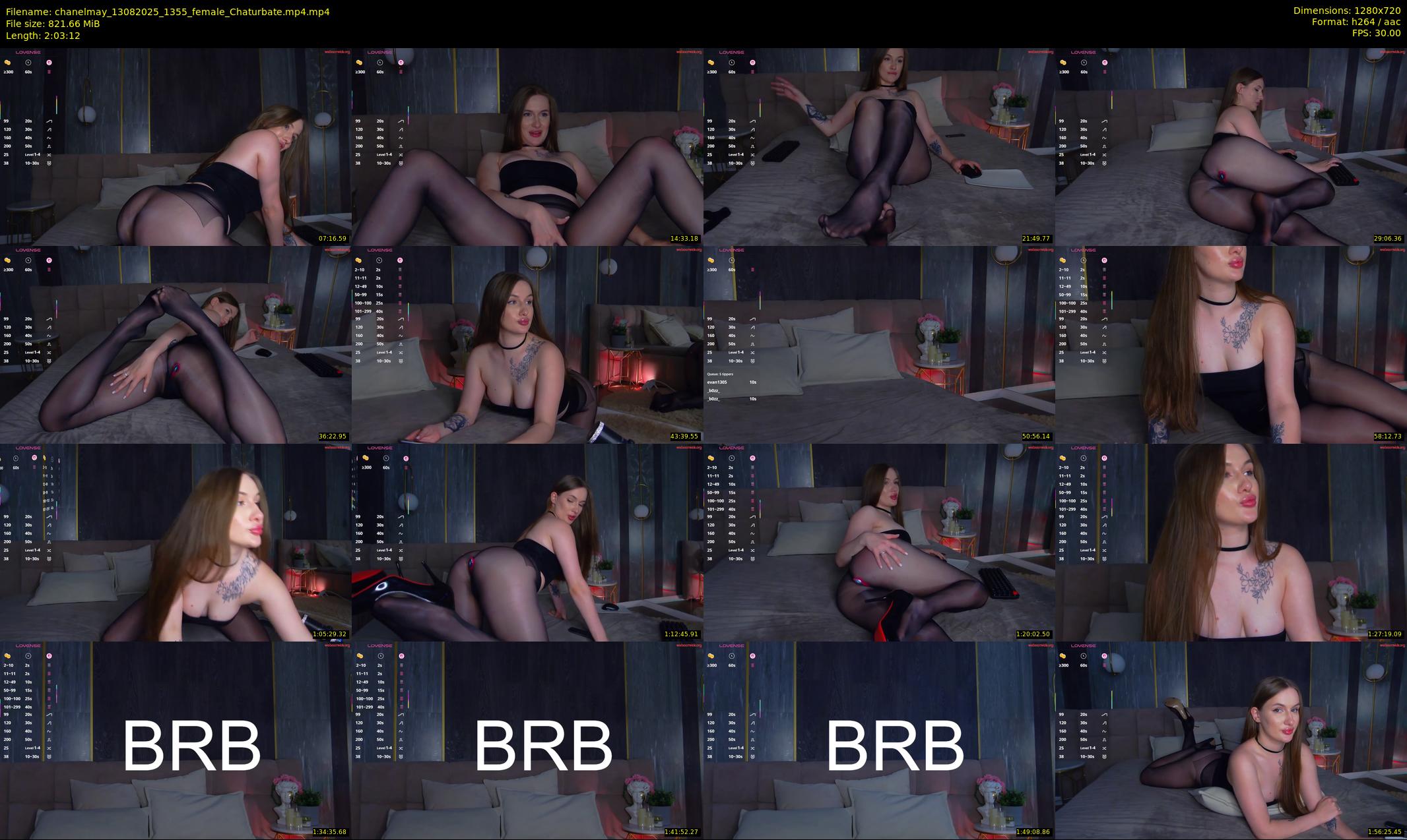 chanelmay — 124 minute Chaturbate female cam show recording, 720p, Aug 13, 2025