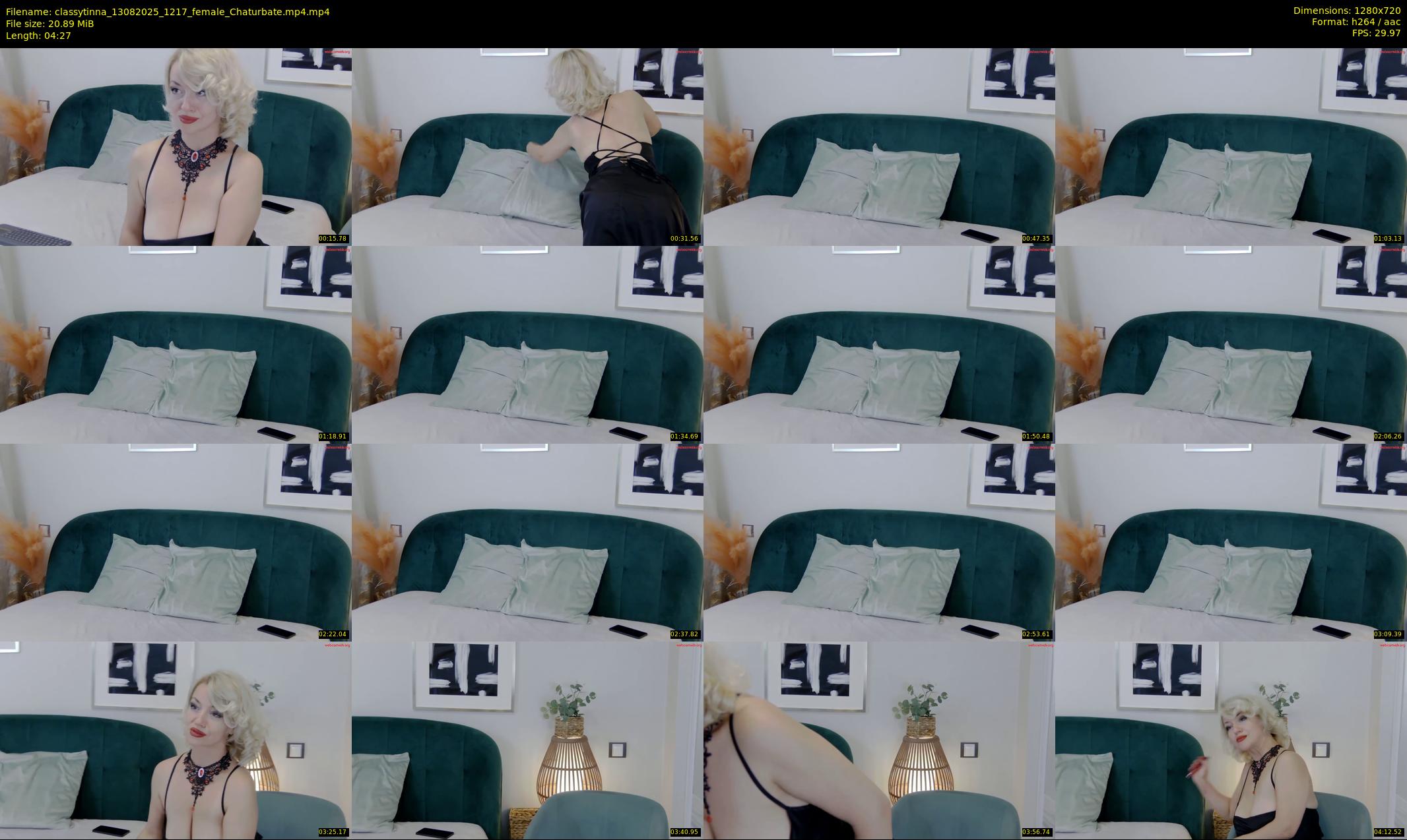 classytinna — 5 minute Chaturbate female cam show recording, 720p, Aug 13, 2025
