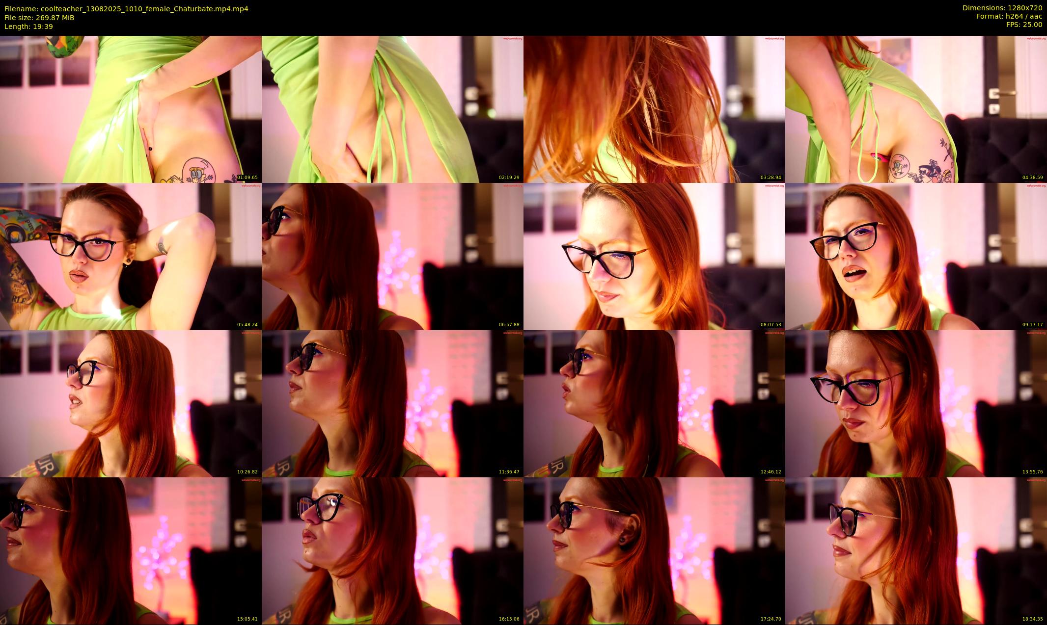 coolteacher — 20 minute Chaturbate female cam show recording, 720p, Aug 13, 2025
