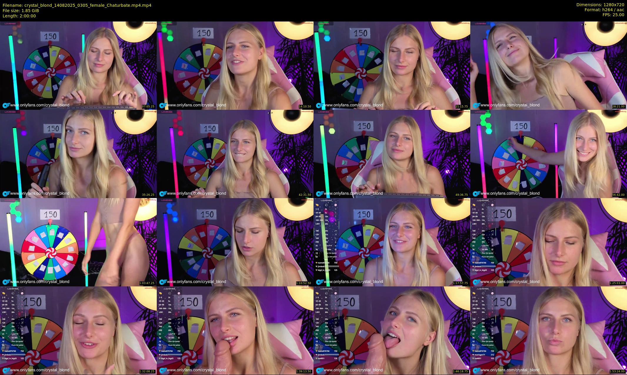 crystal_blond — 120 minute Chaturbate female cam show recording, 720p, Aug 14, 2025