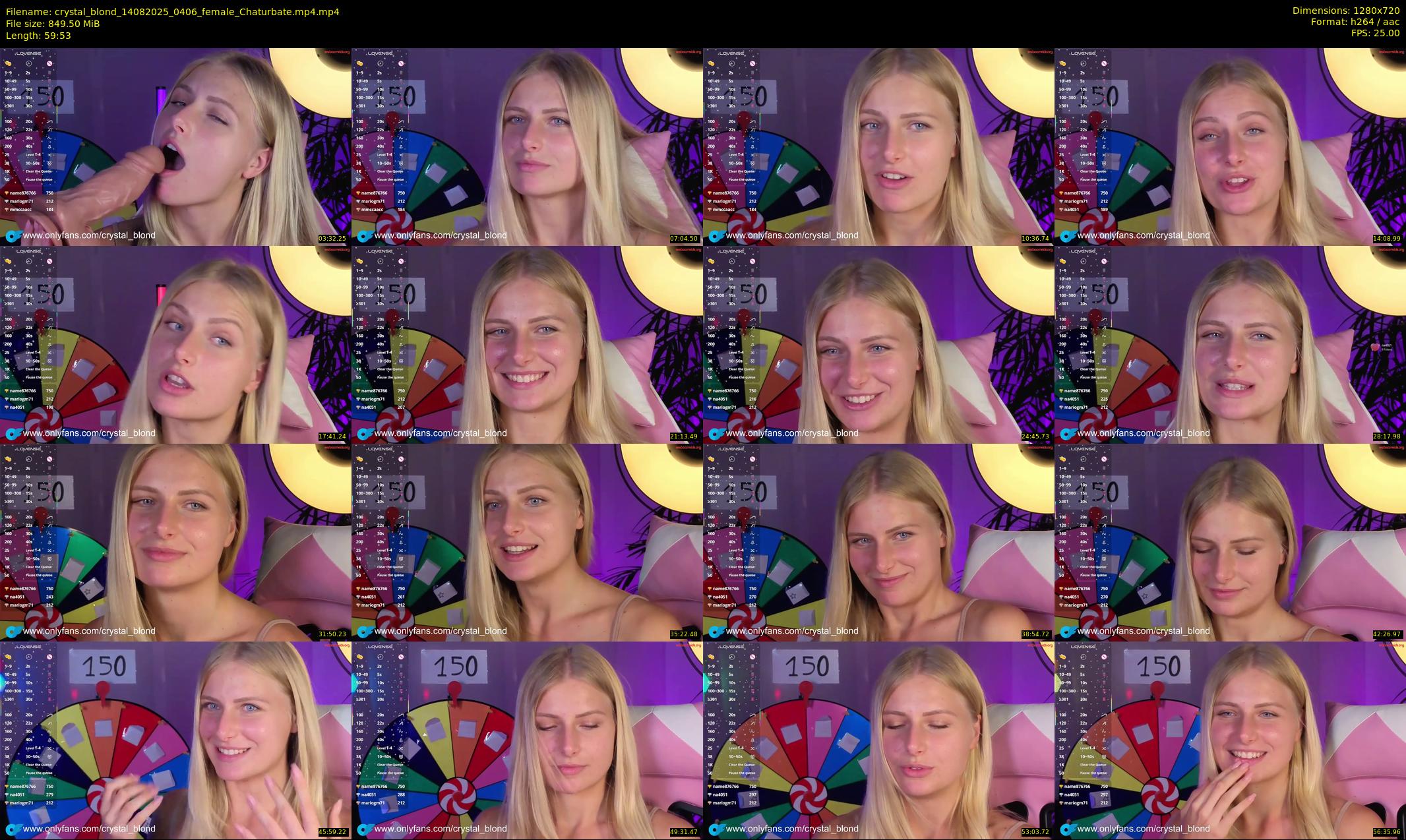 crystal_blond — 60 minute Chaturbate female cam show recording, 720p, Aug 14, 2025