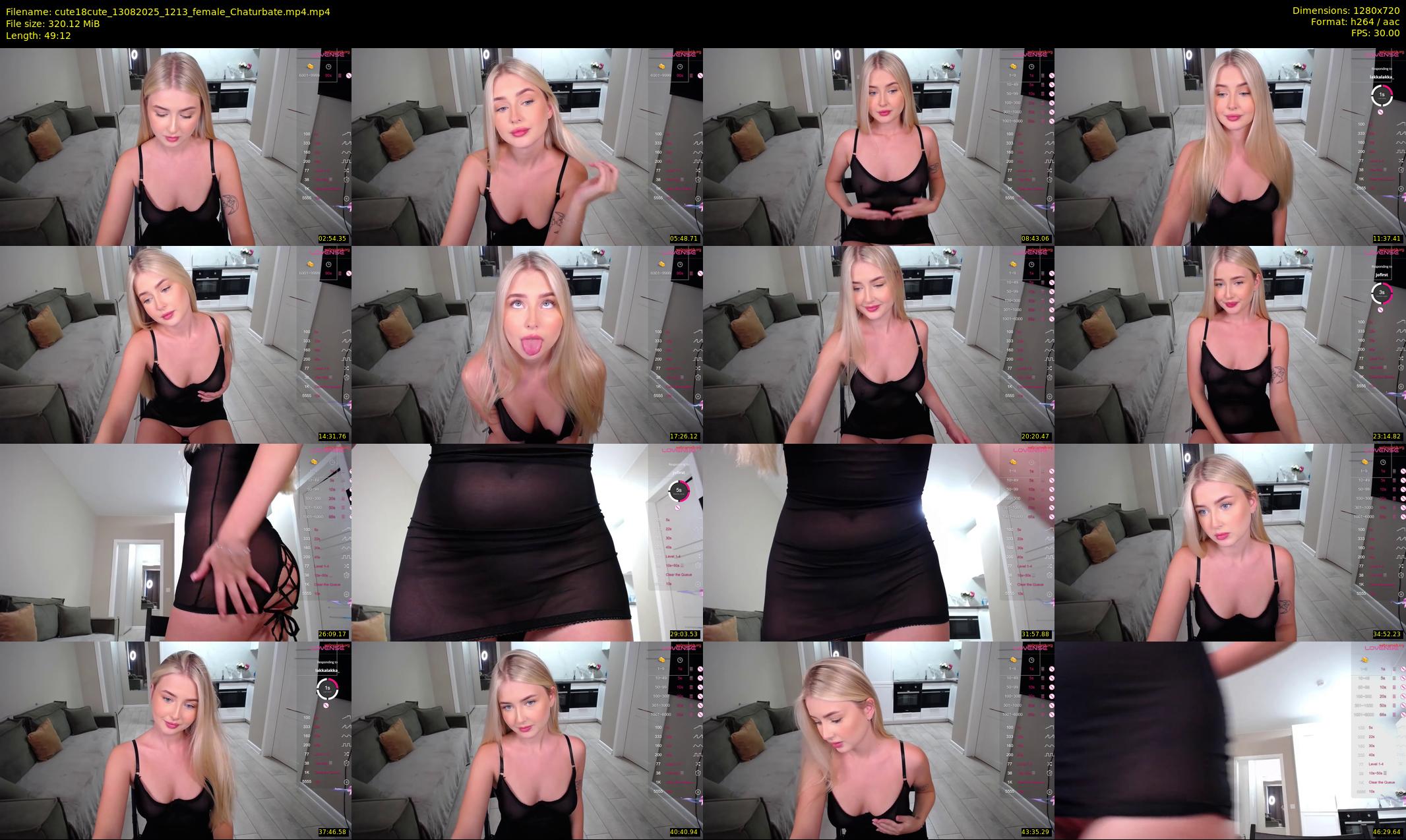 cute18cute — 50 minute Chaturbate female cam show recording, 720p, Aug 13, 2025