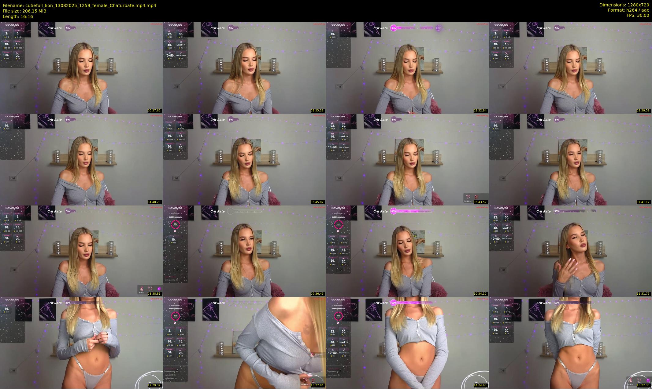 cutiefull_lion — 17 minute Chaturbate female cam show recording, 720p, Aug 13, 2025