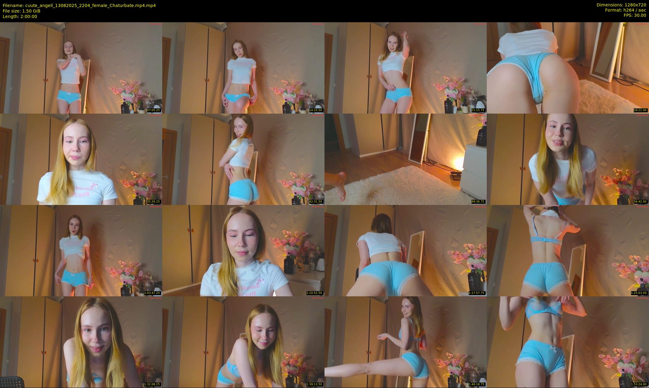 cuute_angell — 120 minute Chaturbate female cam show recording, 720p, Aug 13, 2025
