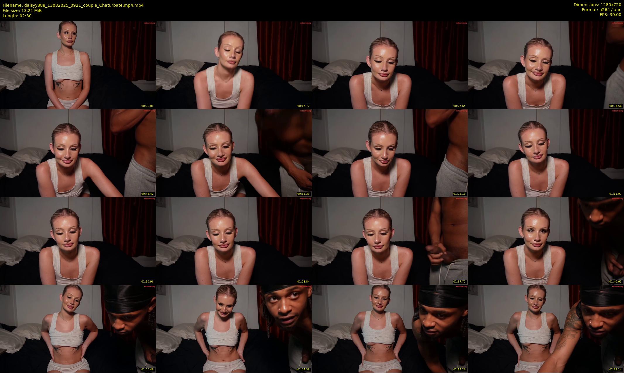 daisyy888 — 3 minute Chaturbate couple cam show recording, 720p, Aug 13, 2025