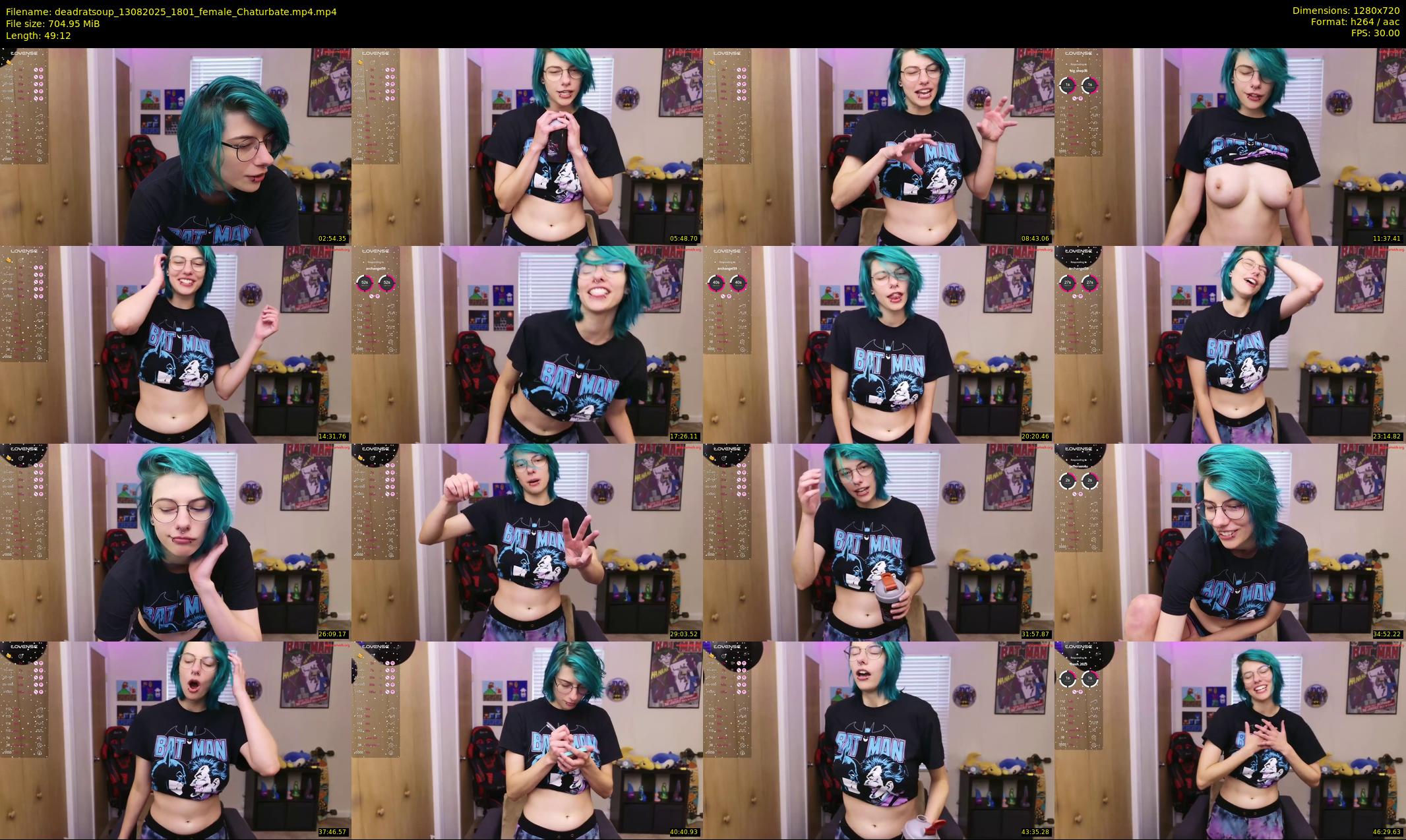 deadratsoup — 50 minute Chaturbate female cam show recording, 720p, Aug 13, 2025