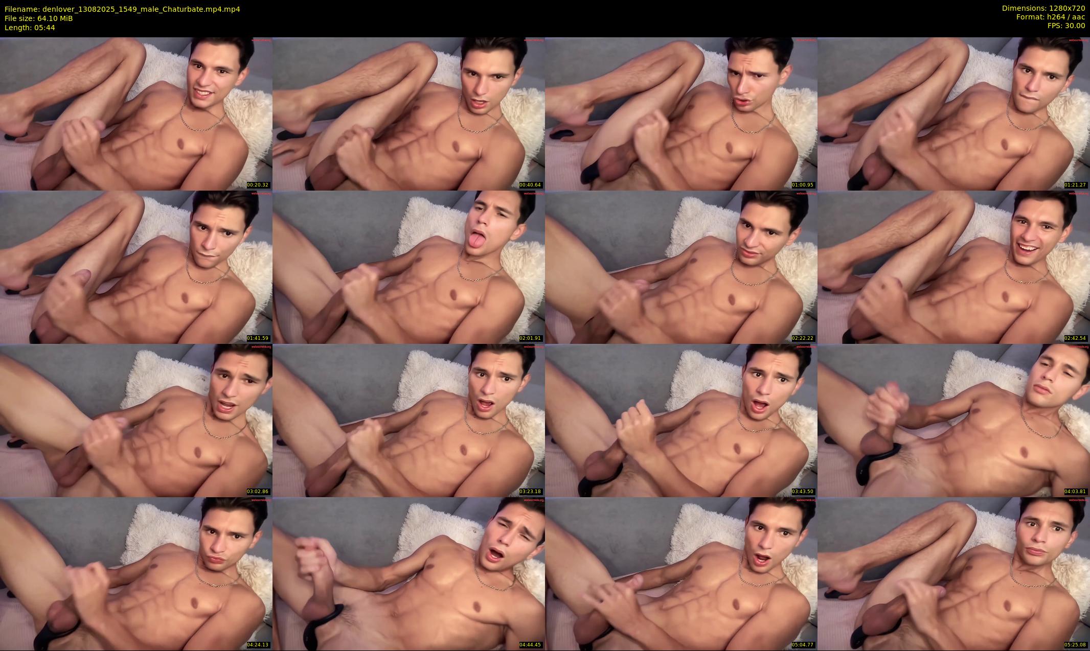 denlover — 6 minute Chaturbate male cam show recording, 720p, Aug 13, 2025